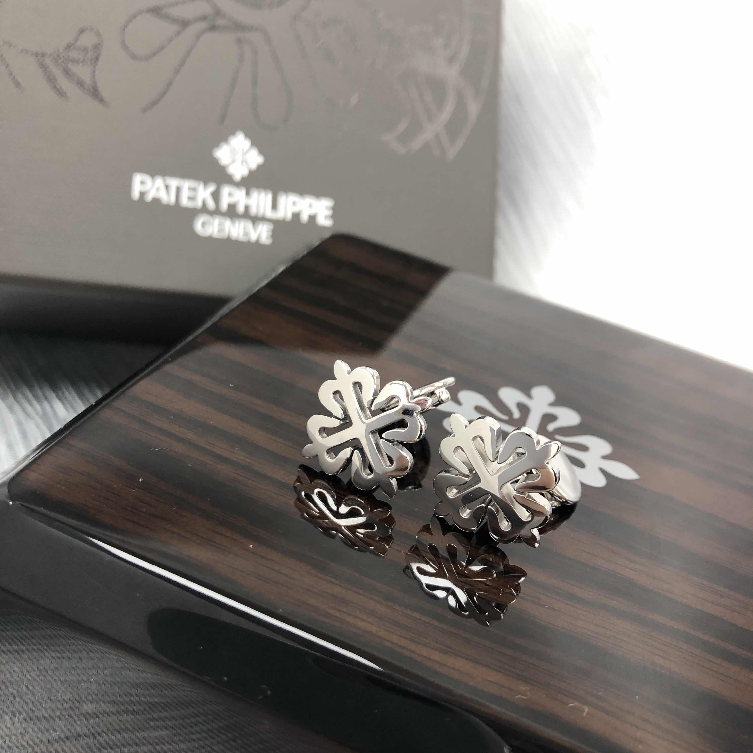 全新patek philippe 百达翡丽 袖扣 205.9083gr-001 金属 银色