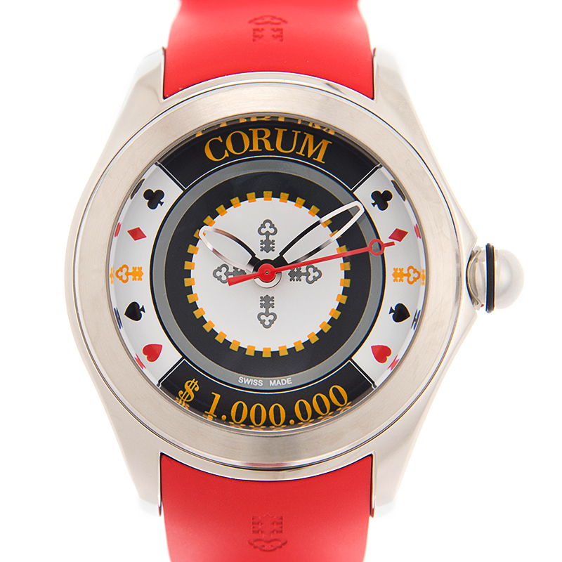 全新corum 昆仑 泡泡系列 精钢 黑白色 自动机芯 082.