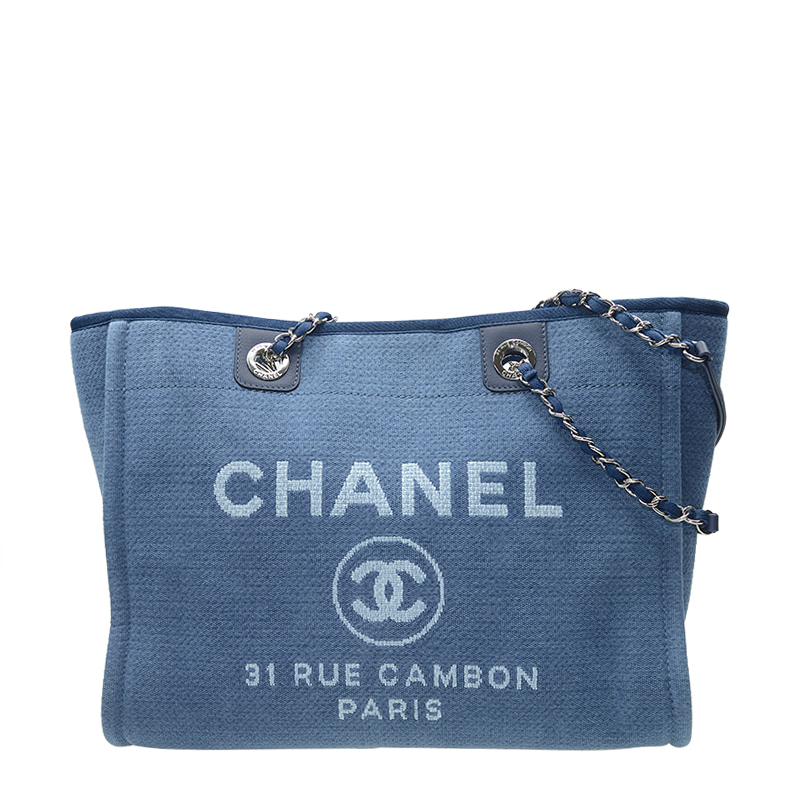 全新chanel 香奈儿 手袋 a67001cl blue ss 帆布 蓝色
