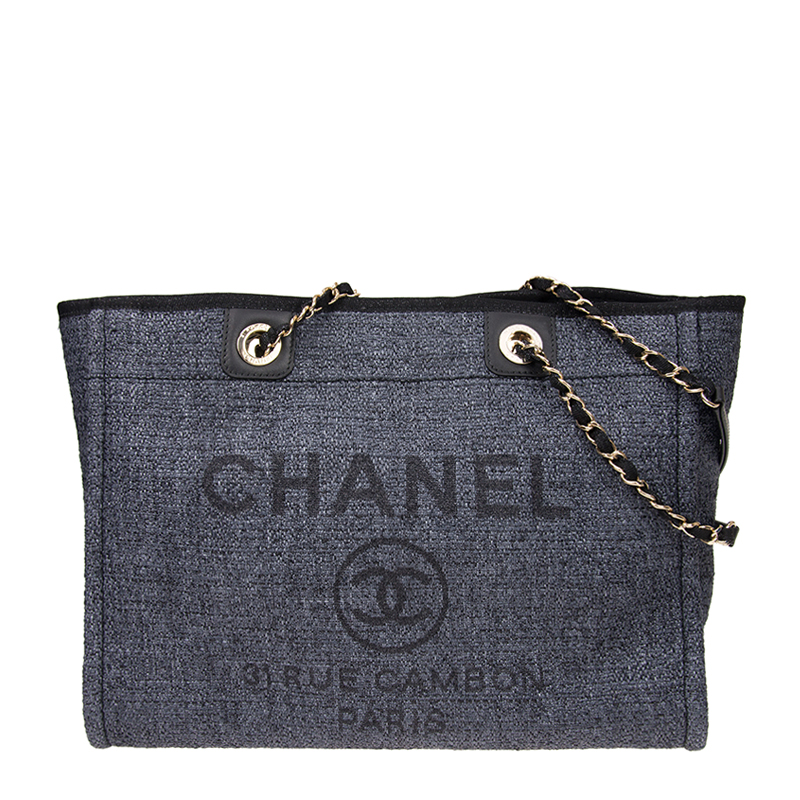 全新chanel 香奈儿 手袋 a67001 帆布 灰色