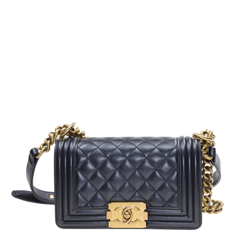 vip station-全新 chanel 香奈儿 手袋 a67085 blue gp 羊皮 深蓝色