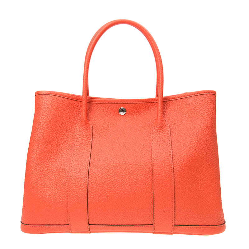 全新hermes 爱马仕 手袋 garden party 36 8v orange poppy tau pm in