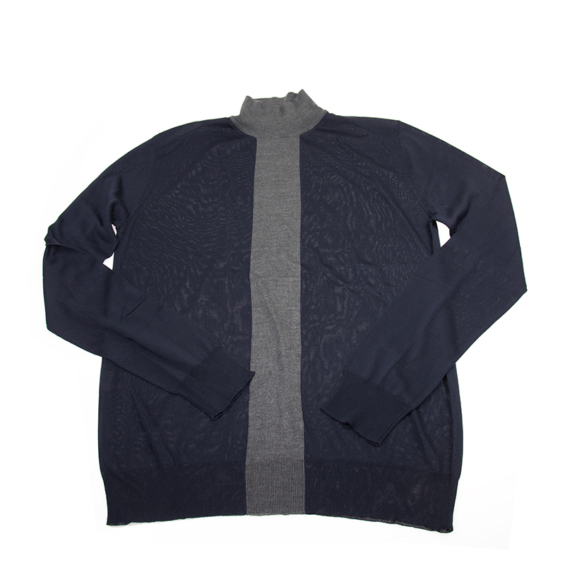 全新hermes 爱马仕 毛衣 深蓝色 丝 m