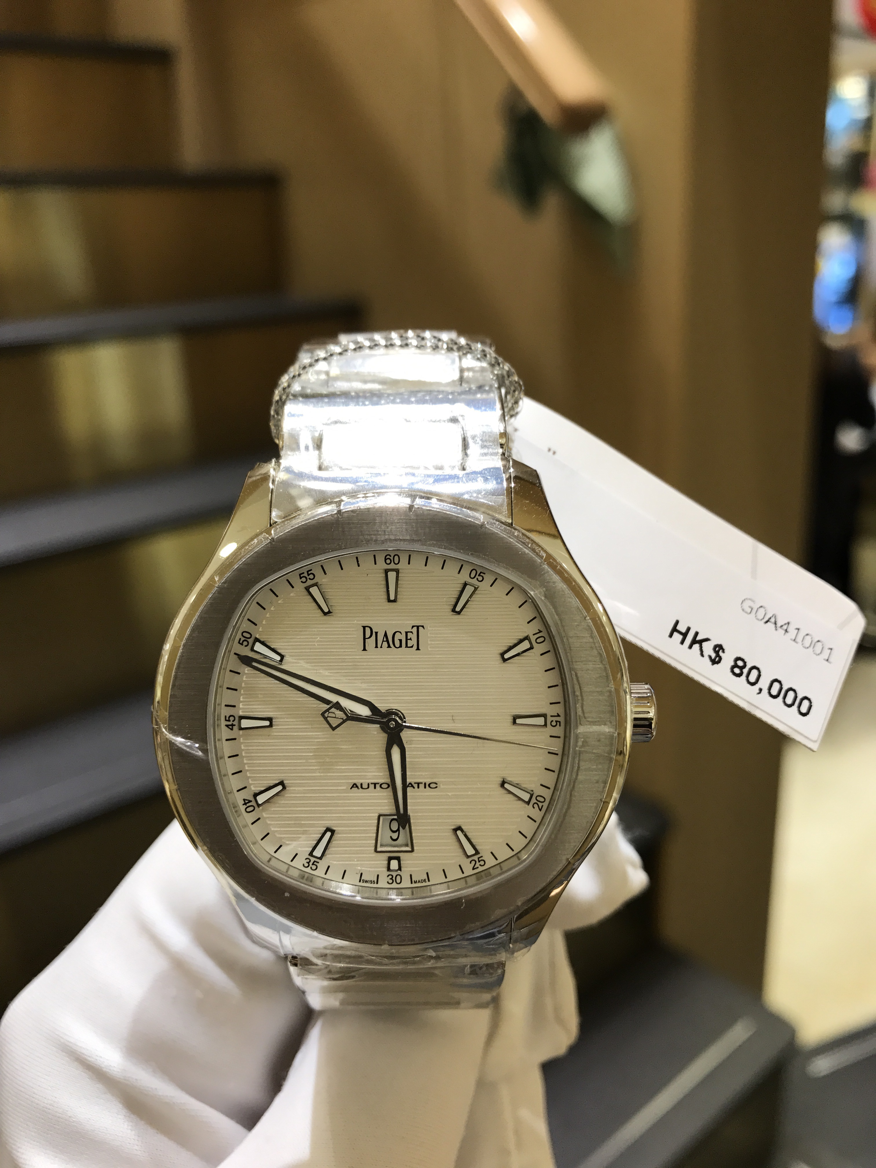 全新piaget 伯爵 polo 精钢 银色 自动机芯 g0a41001