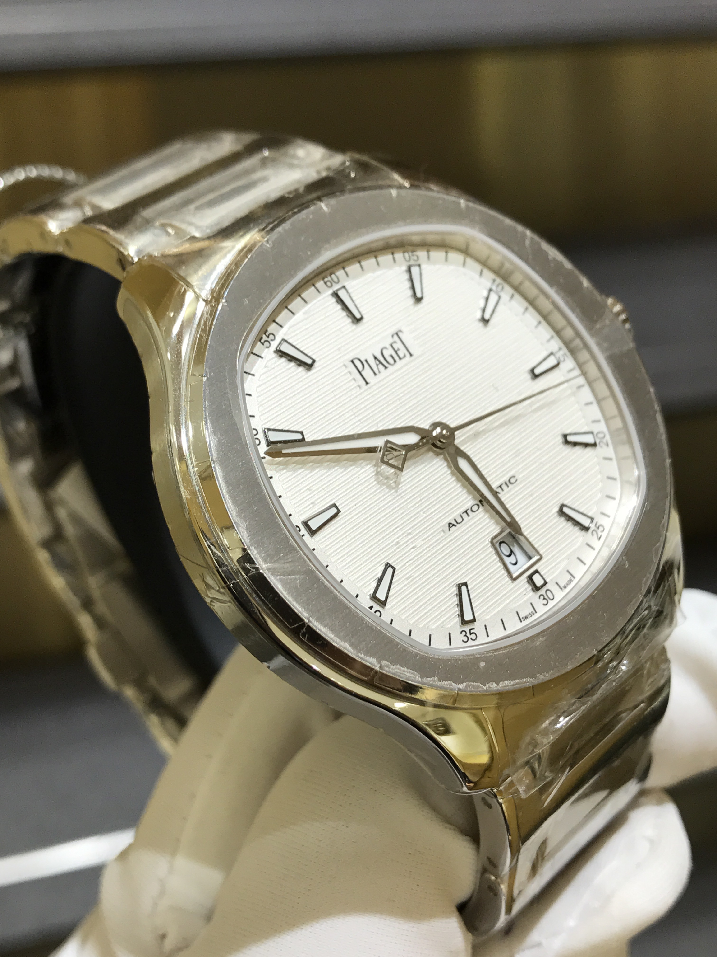 全新piaget 伯爵 polo 精钢 银色 自动机芯 g0a41001