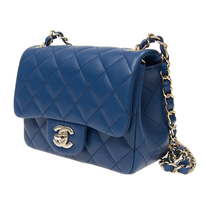 全新chanel 香奈儿 手袋 a35200 羊皮 蓝色