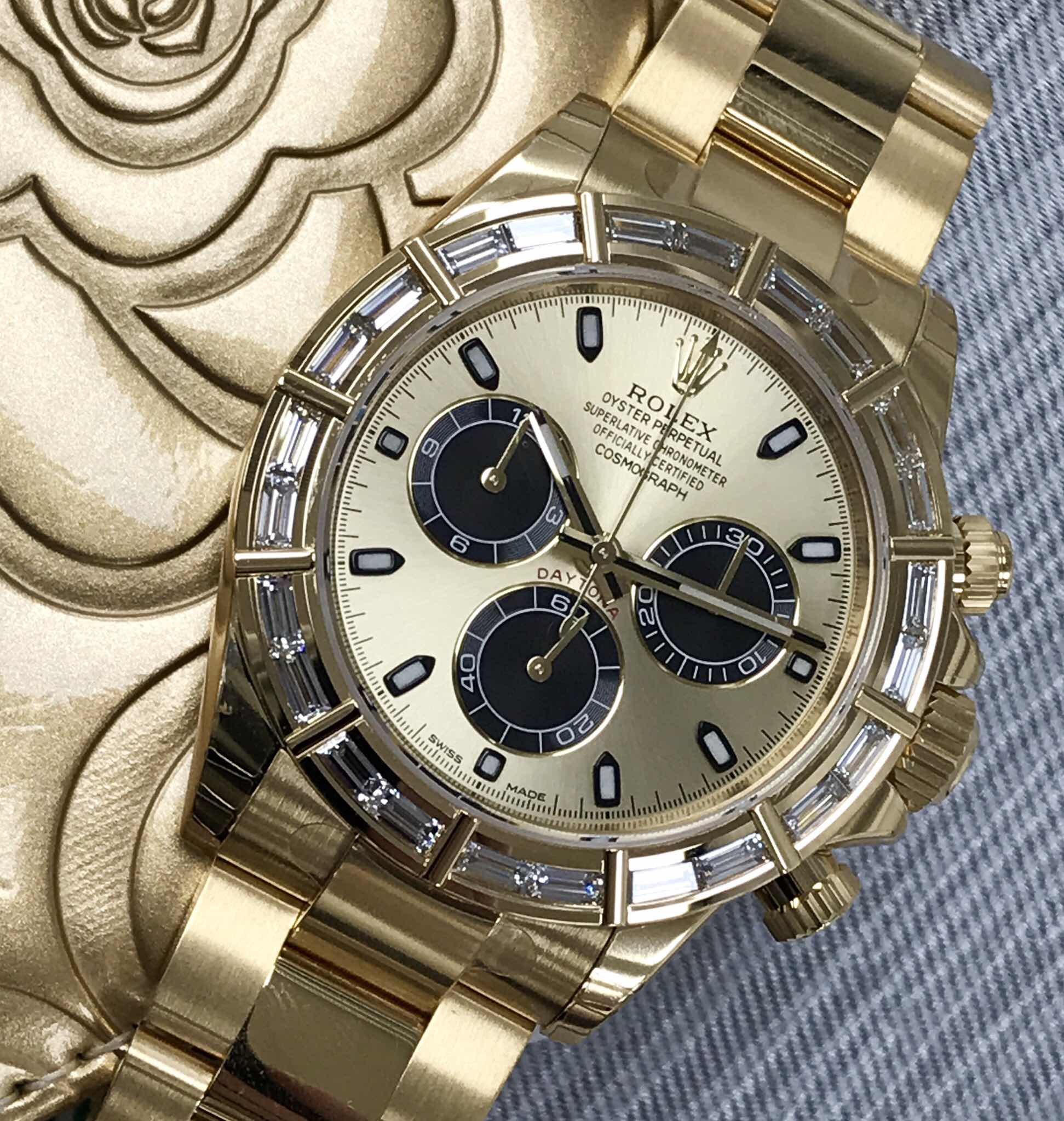 全新rolex 劳力士 宇宙计型迪通拿 18k黄金 金色 自动机芯 116568br-c