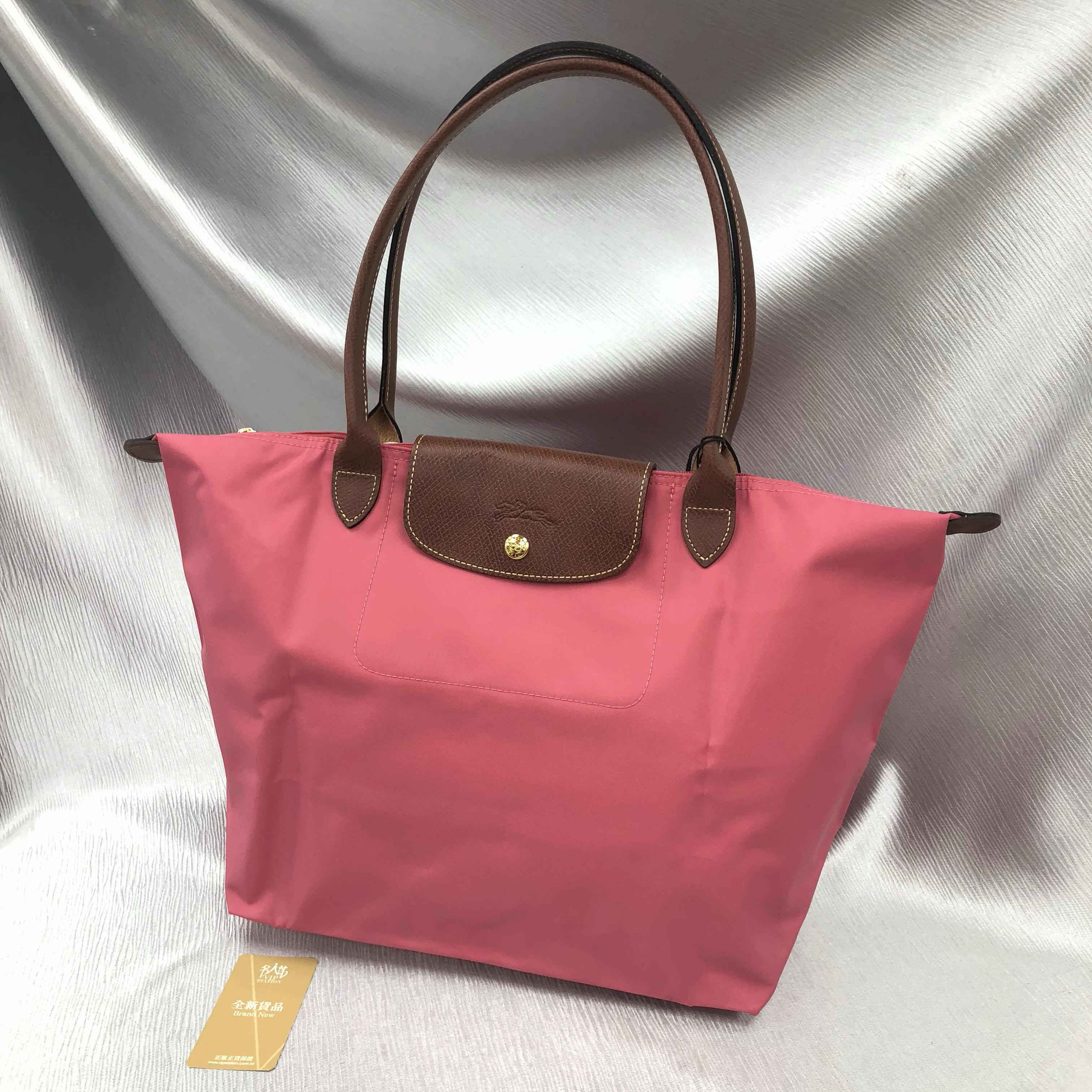 全新longchamp 珑骧 手袋 l1899089 b49 尼龙 粉红色