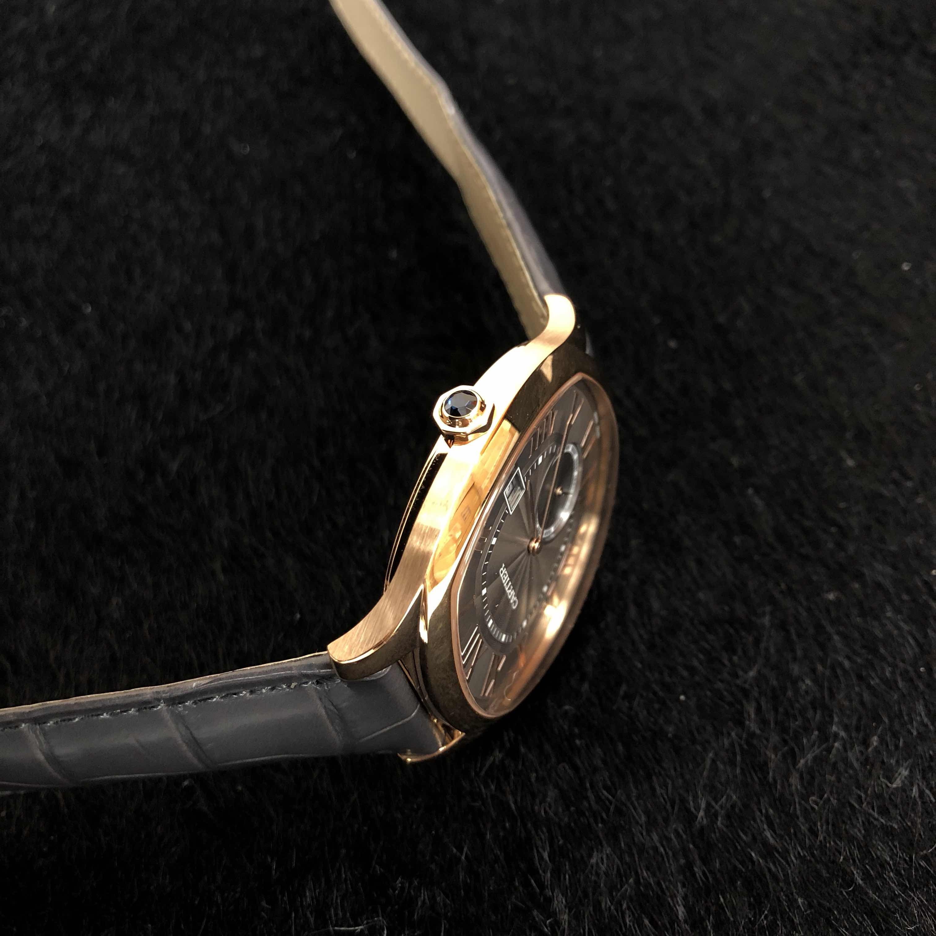 全新cartier 卡地亚 drive de cartier 18k玫瑰金 黑色 自动机芯 wgnm