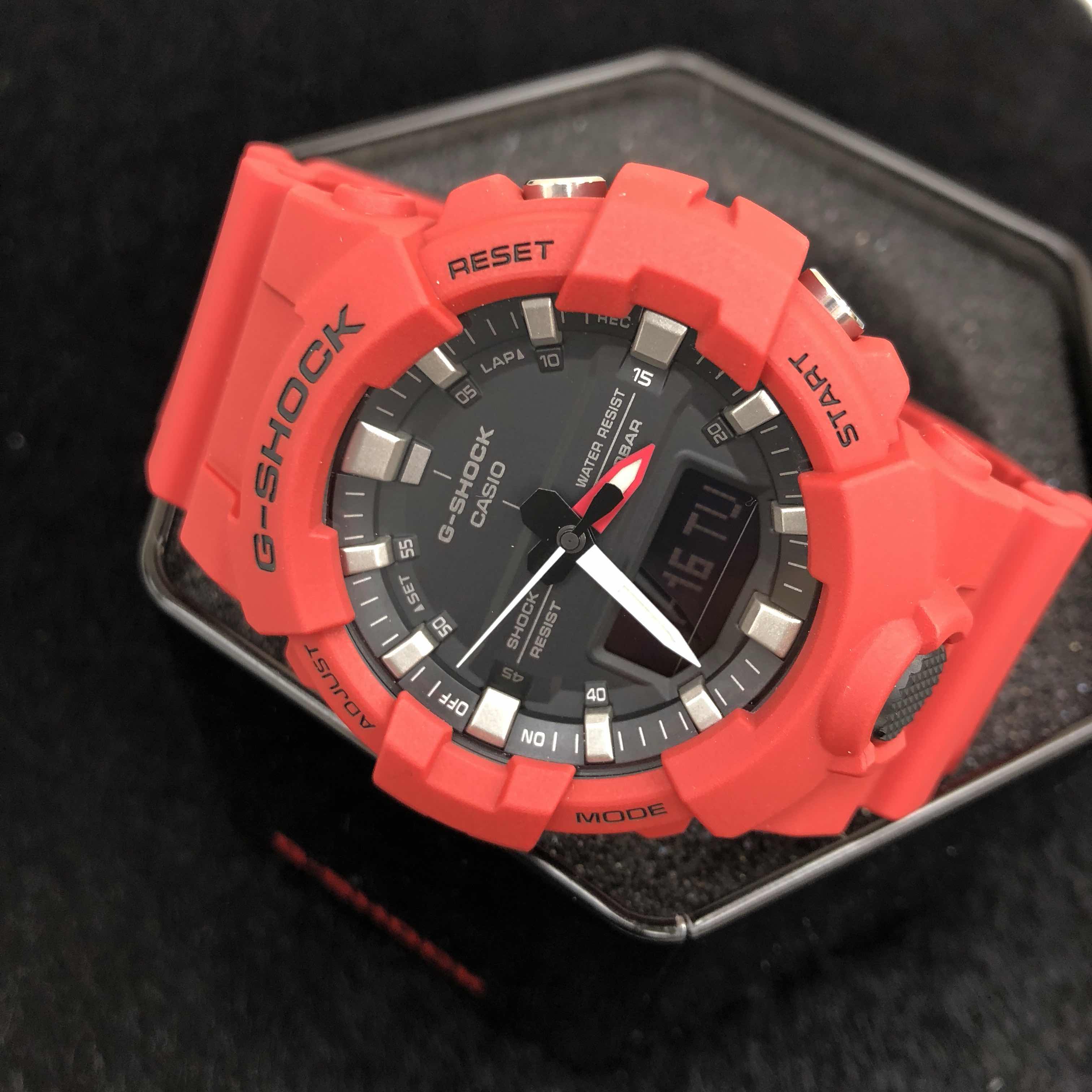 全新casio 卡西歐 g-shock 樹脂 黑色 石英機芯 ga800-4a