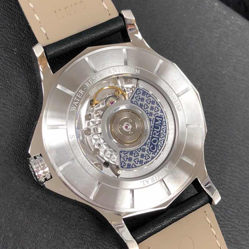 全新corum 昆仑 海军上将杯系列 精钢 灰色 自动机芯 a395/03550