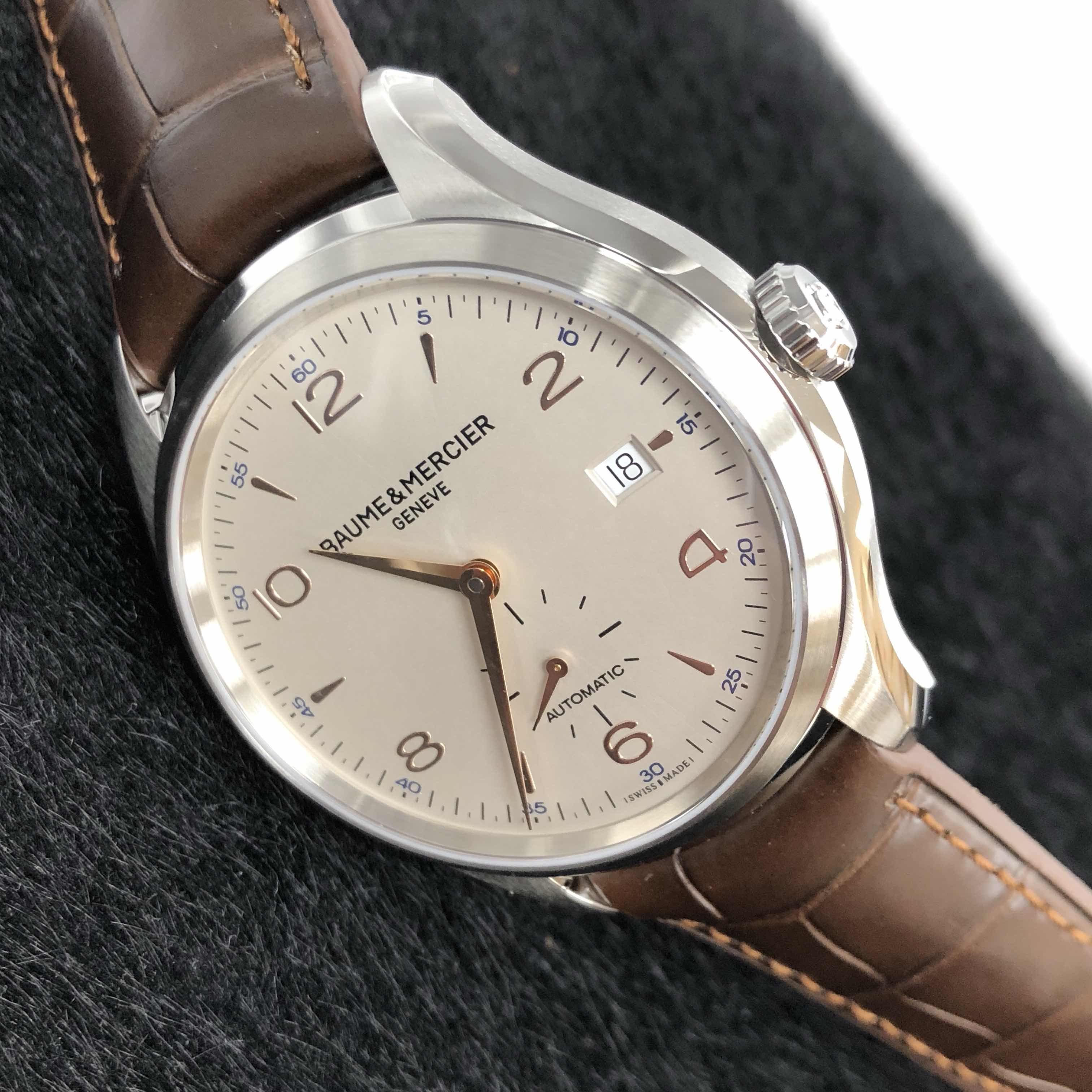 【新品】BAUM＆MERCIER クリフトン M0A10054 新品【BAUME&MERCIER】M0A10054 クリフトン スモールセコンド