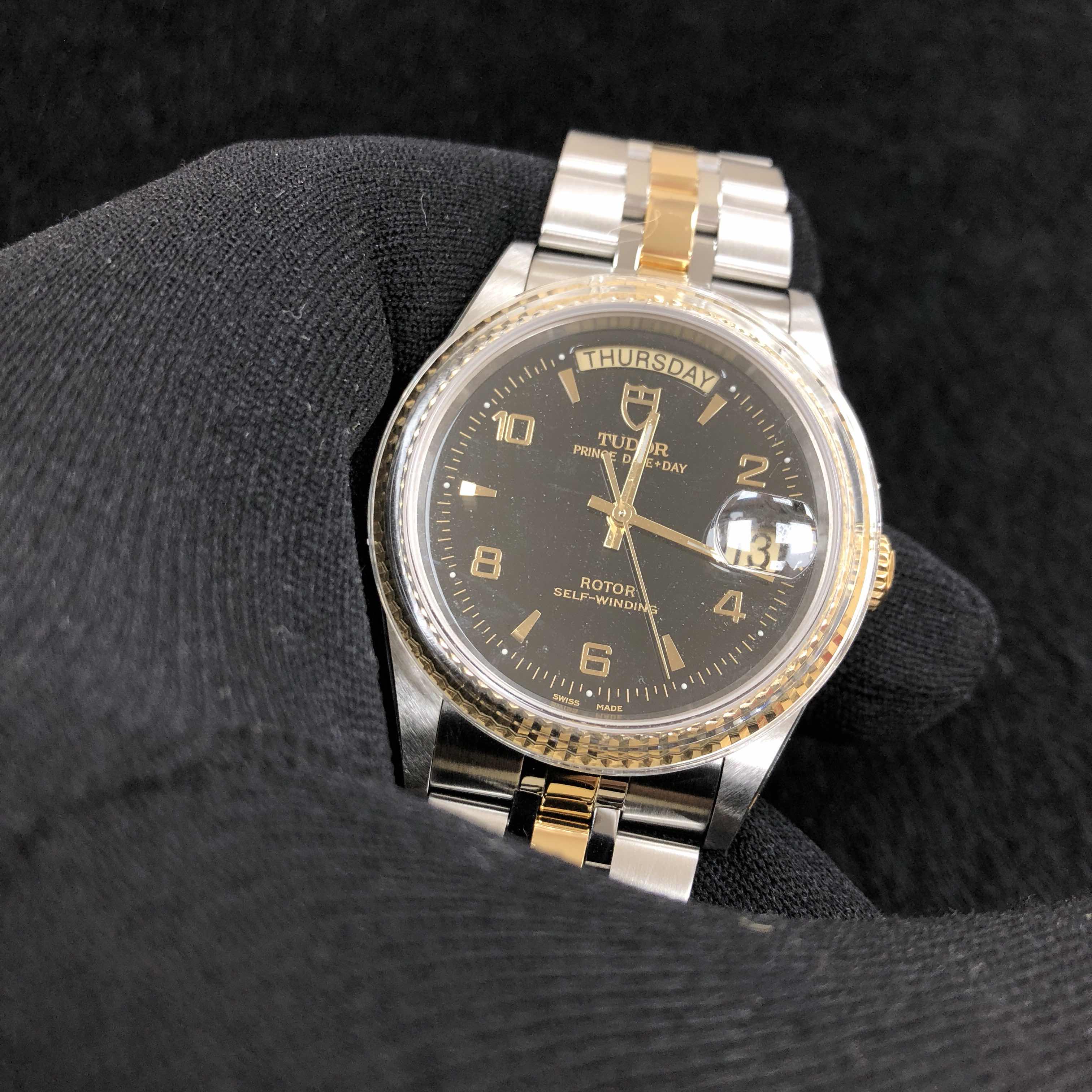全新tudor 帝舵 帝舵王子系列 18k黄金钢 黑色 自动机芯 76213-62483