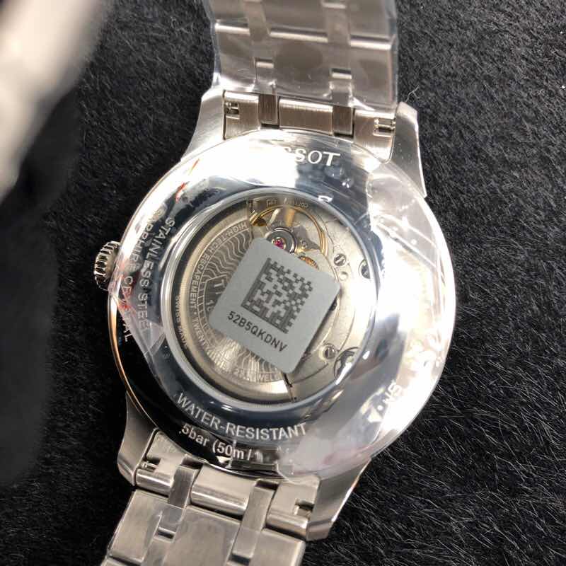 全新tissot 天梭 t-classic 精钢 白色 自动机芯 t099.407.11.038.00