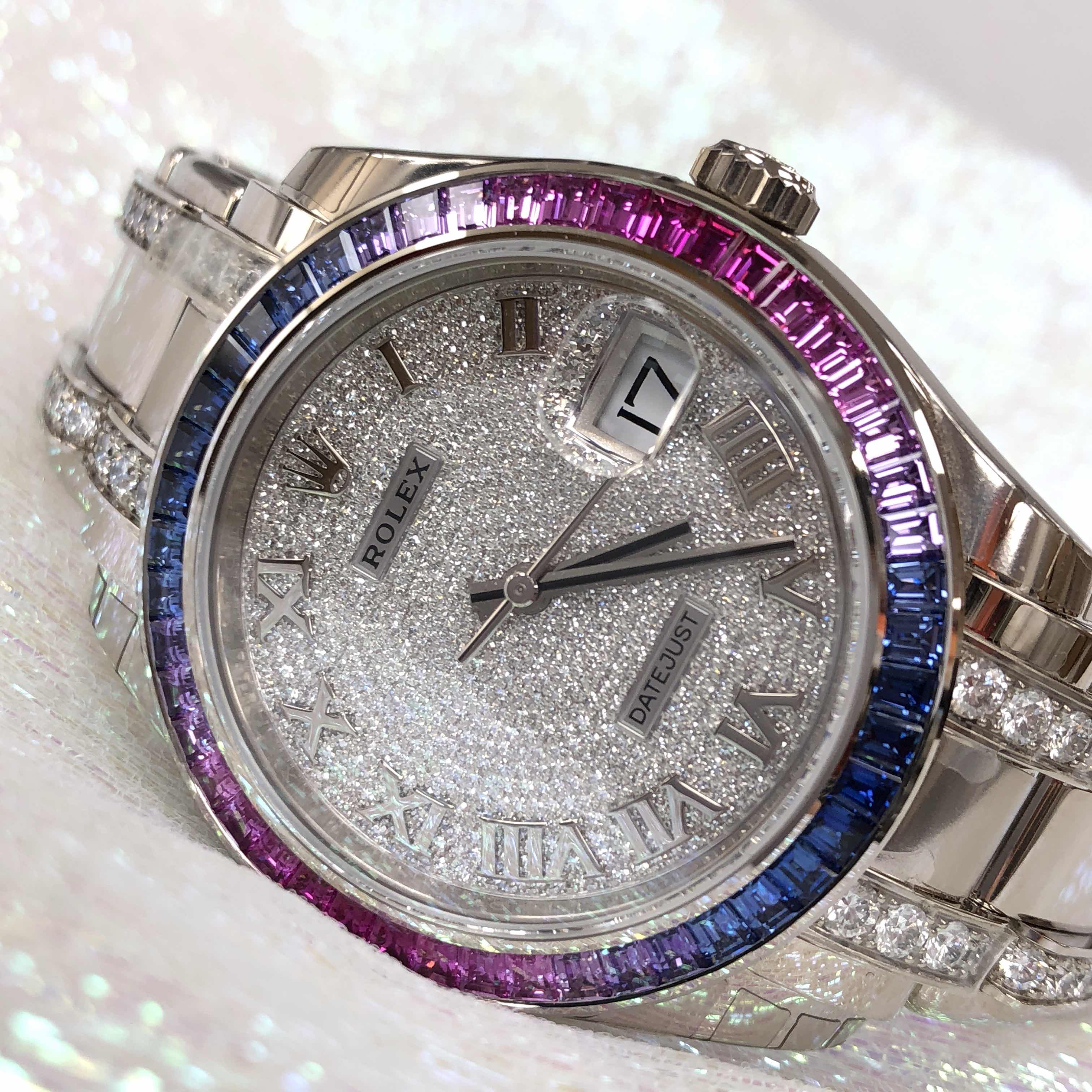 NEW ROLEX DATEJUST PEARLMASTER 39 86349SAF