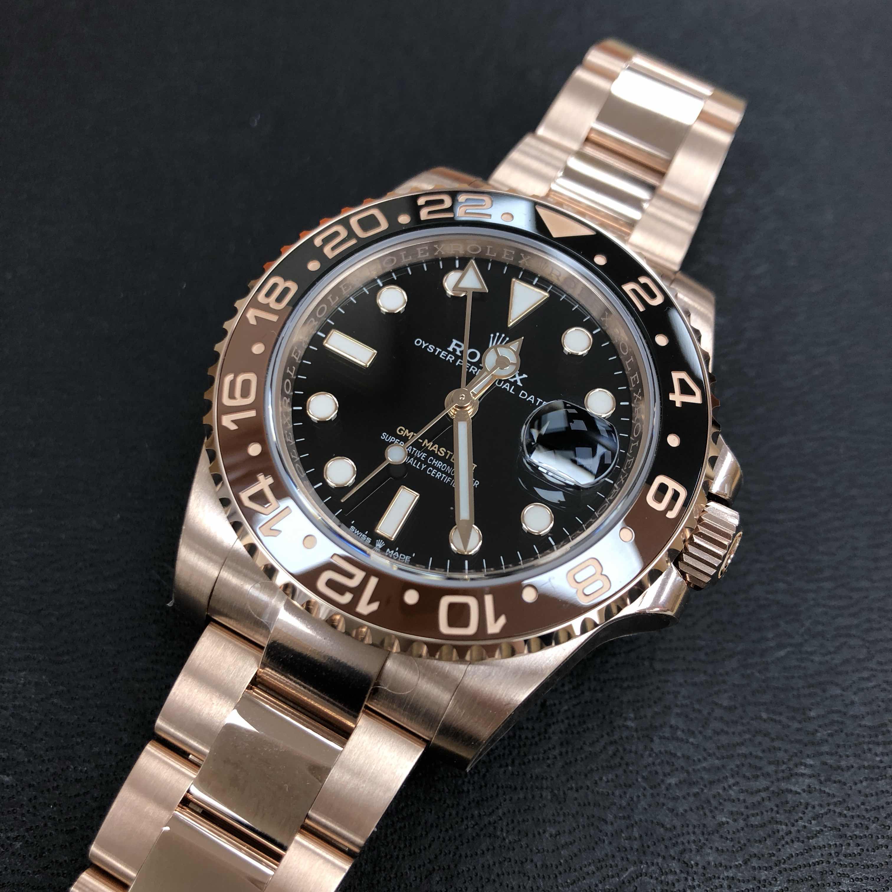 NEW ROLEX GMT-MASTER II 126715CHNR-0001 ROOT BEER
