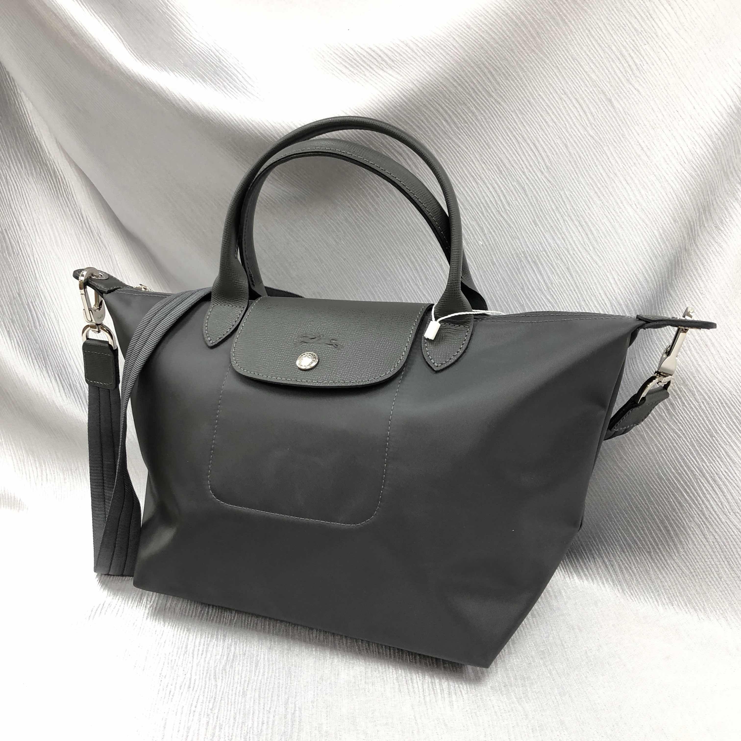 全新longchamp 珑骧 手袋 l1512578 112 尼龙 灰色