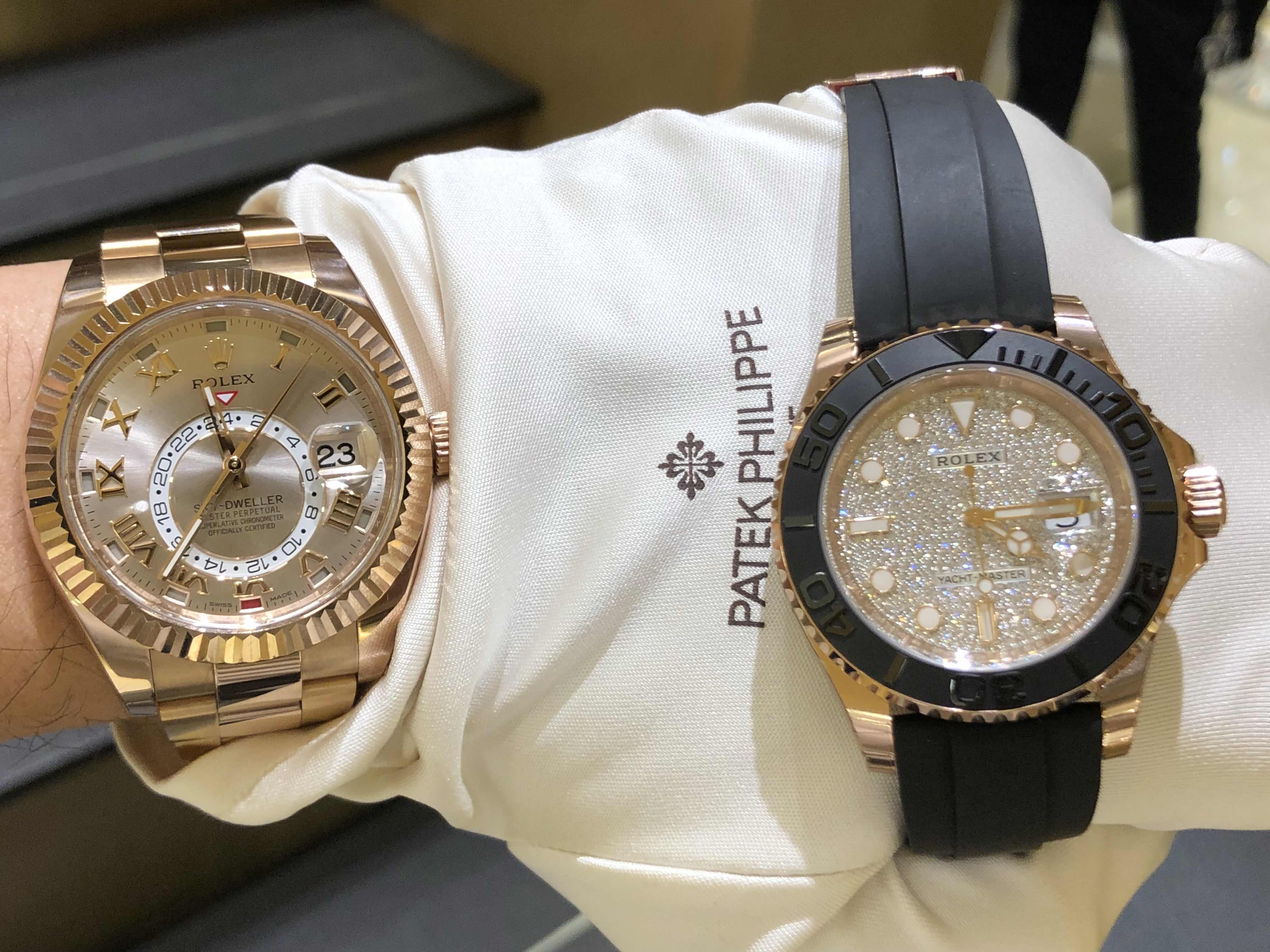 全新rolex 劳力士 游艇名仕型 18k玫瑰金 银色 自动机芯 116655 dia