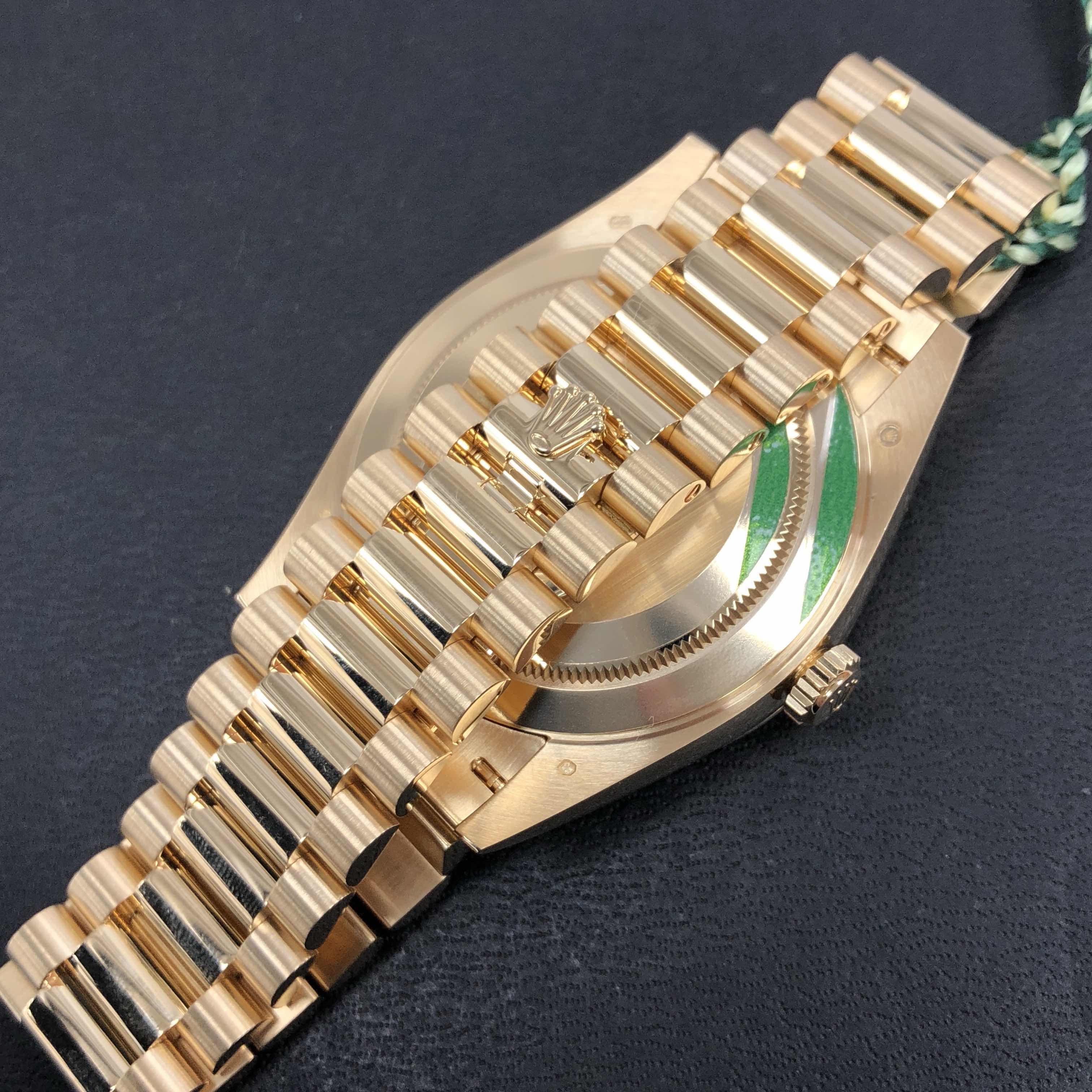 全新rolex 勞力士 星期日曆型 18k黃金 金色 自動機芯 228238a