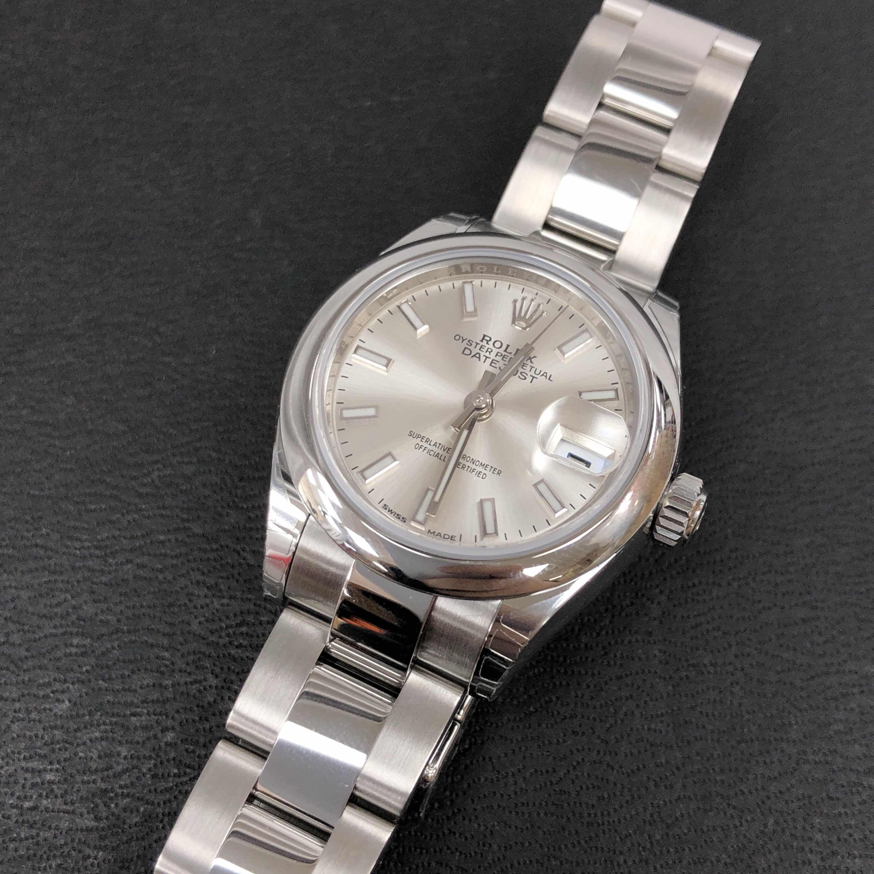 全新rolex 劳力士 女装日志型 精钢 银色 自动机芯 279160sv_o