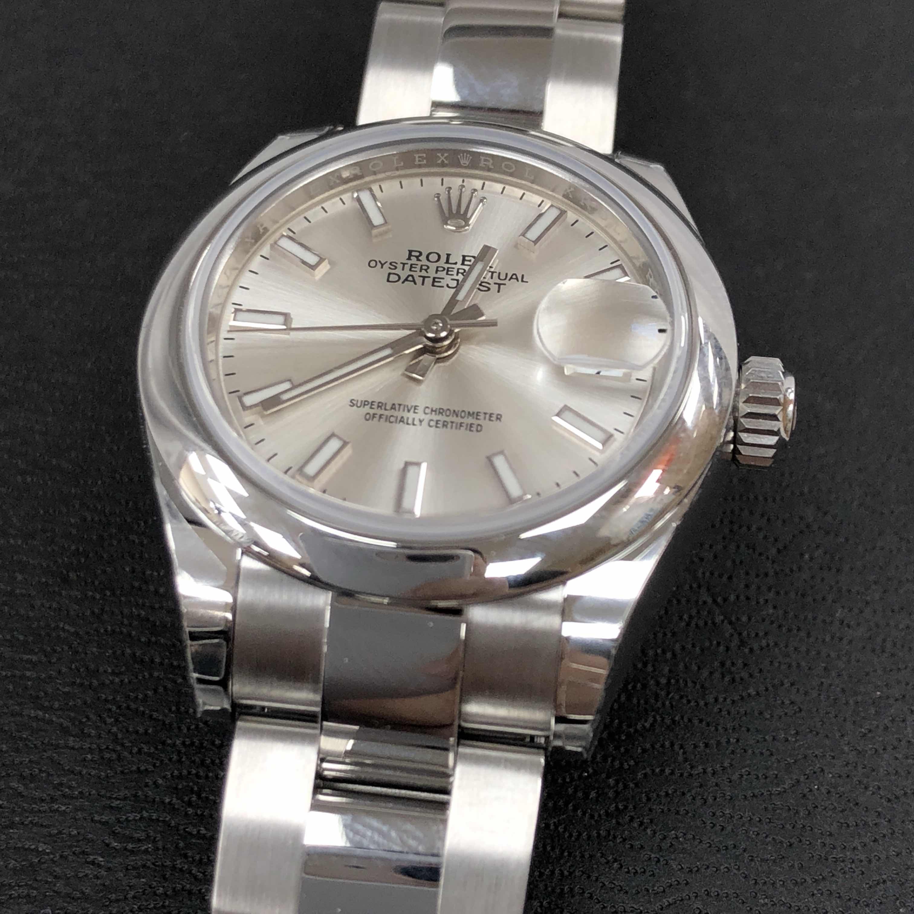 全新rolex 劳力士 女装日志型 精钢 银色 自动机芯 279160sv_o