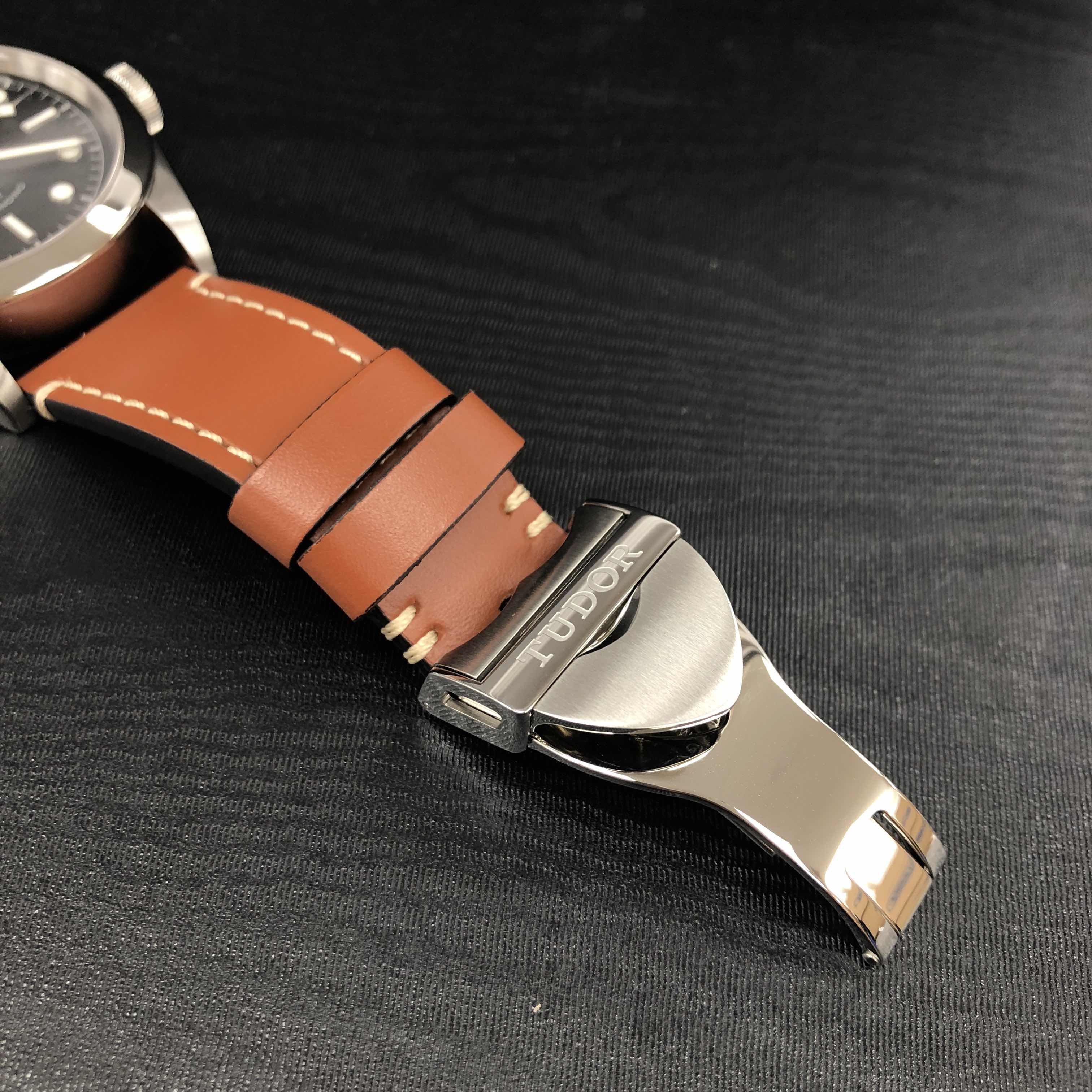 全新tudor 帝舵 启承系列 精钢 黑色 自动机芯 79540-leather strap