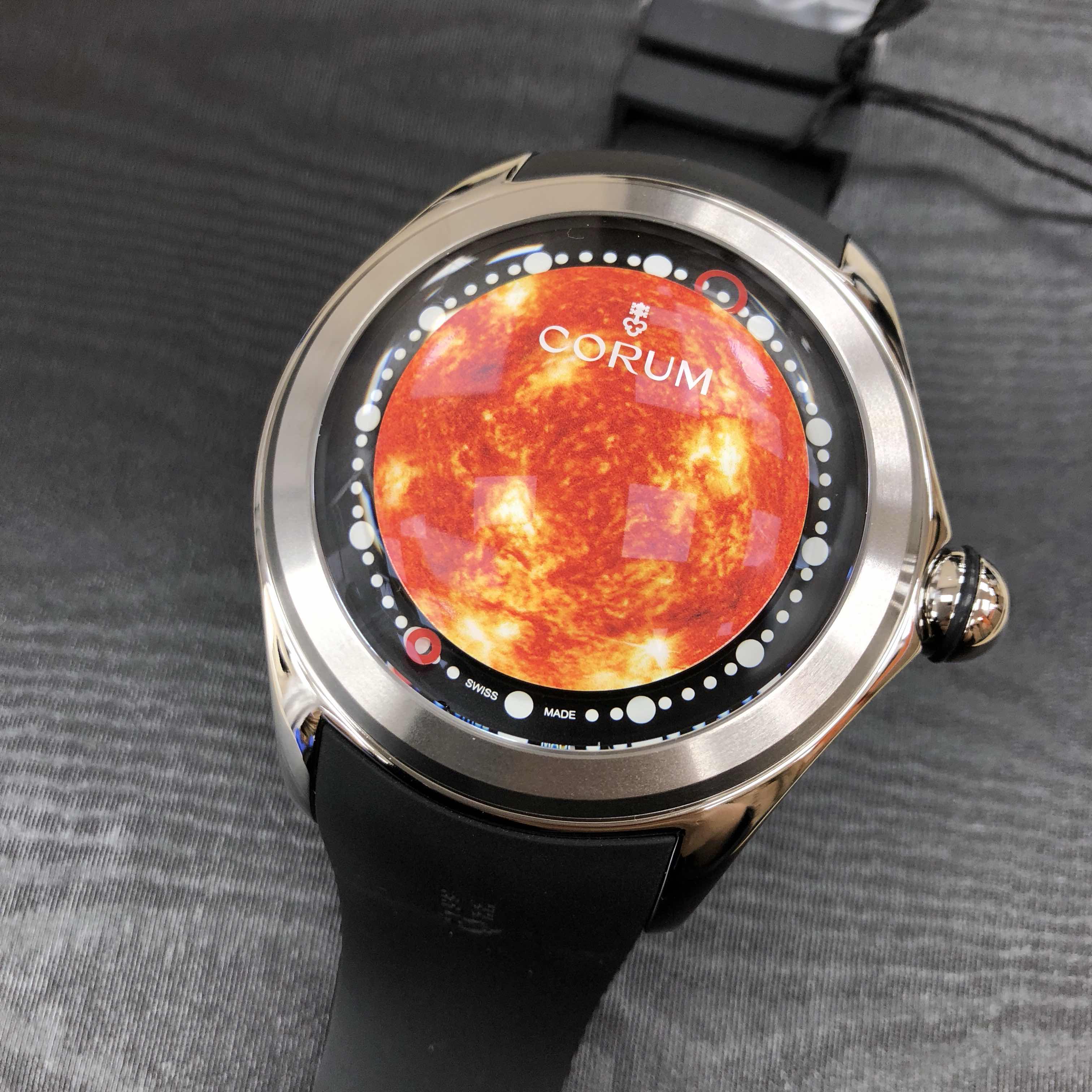 全新corum 昆仑 泡泡系列 钛合金 橙色 自动机芯 390.101.