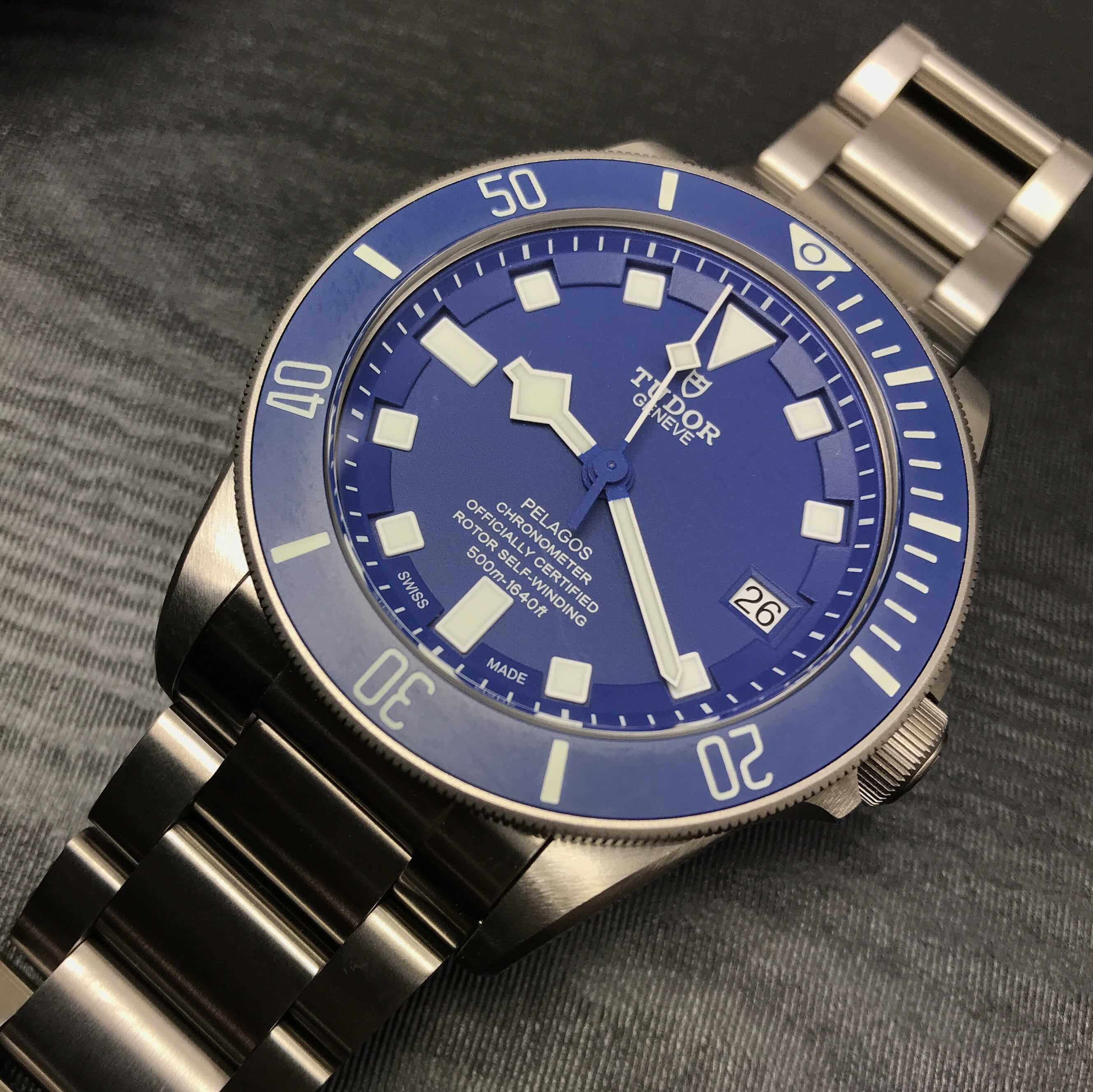 全新tudor 帝舵 pelagos 钛合金 蓝色 自动机芯 25600tb