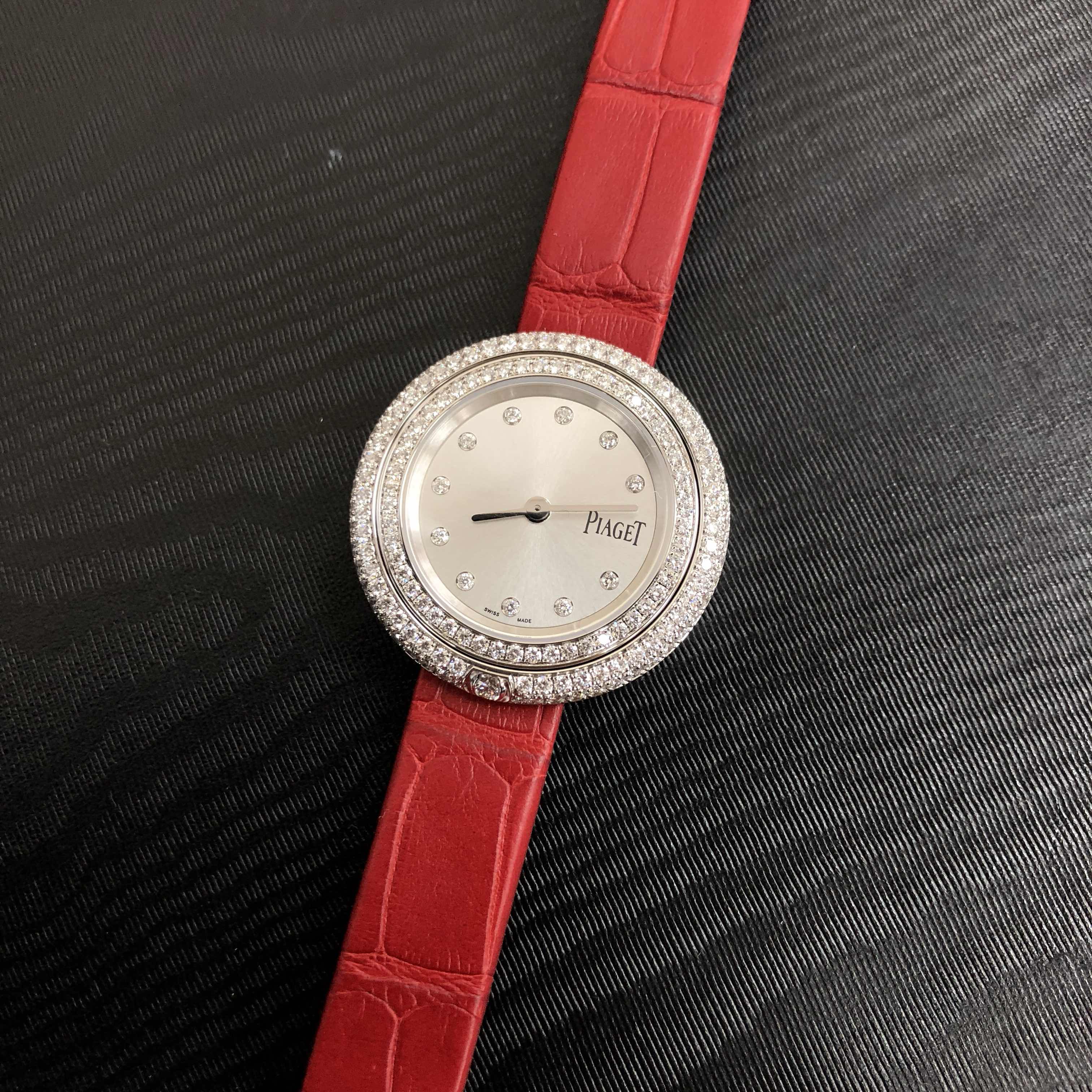 全新piaget 伯爵 possession 18k白金 银色 石英机芯 g0a43085