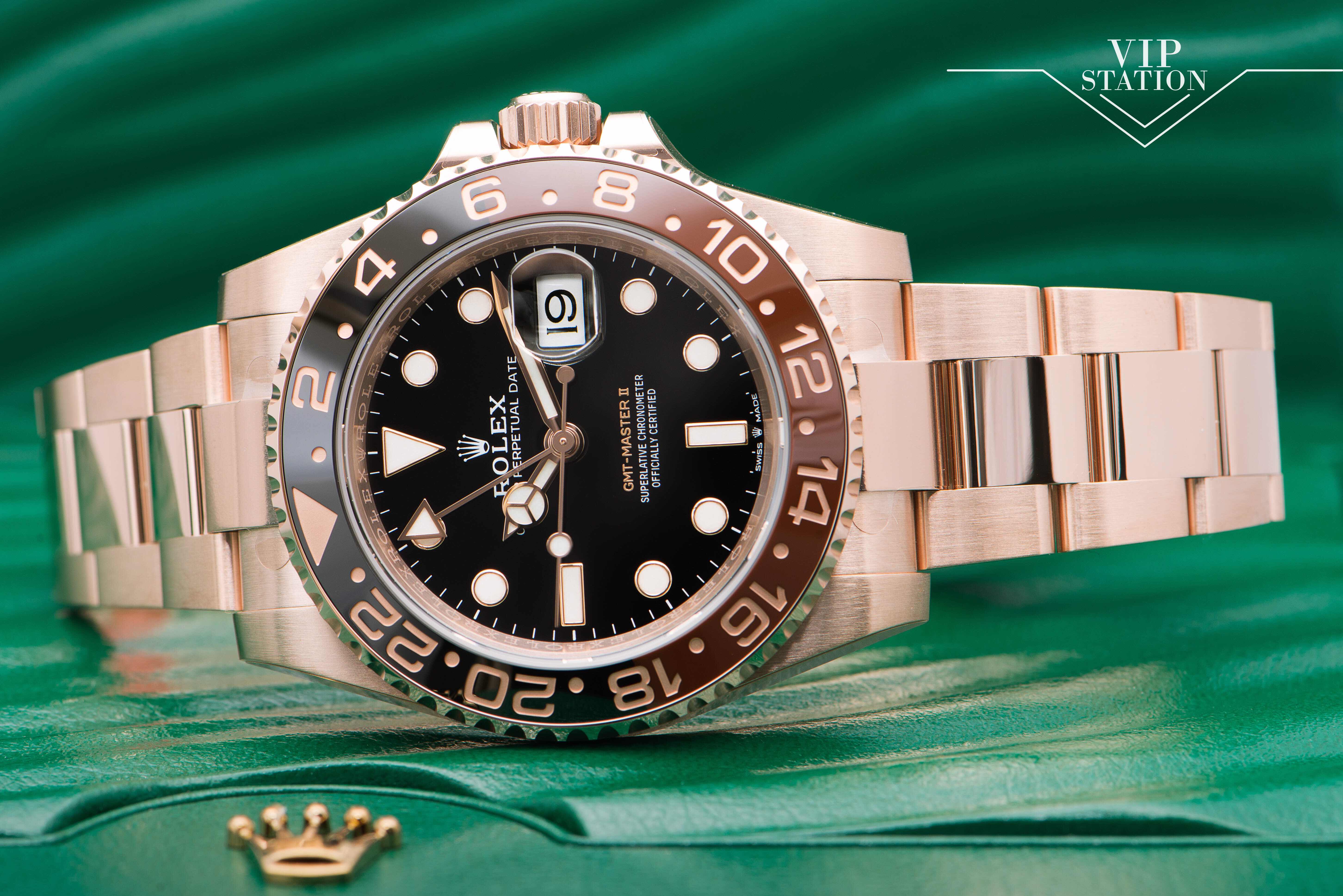 NEW ROLEX GMT-MASTER II 126715CHNR-0001 ROOT BEER