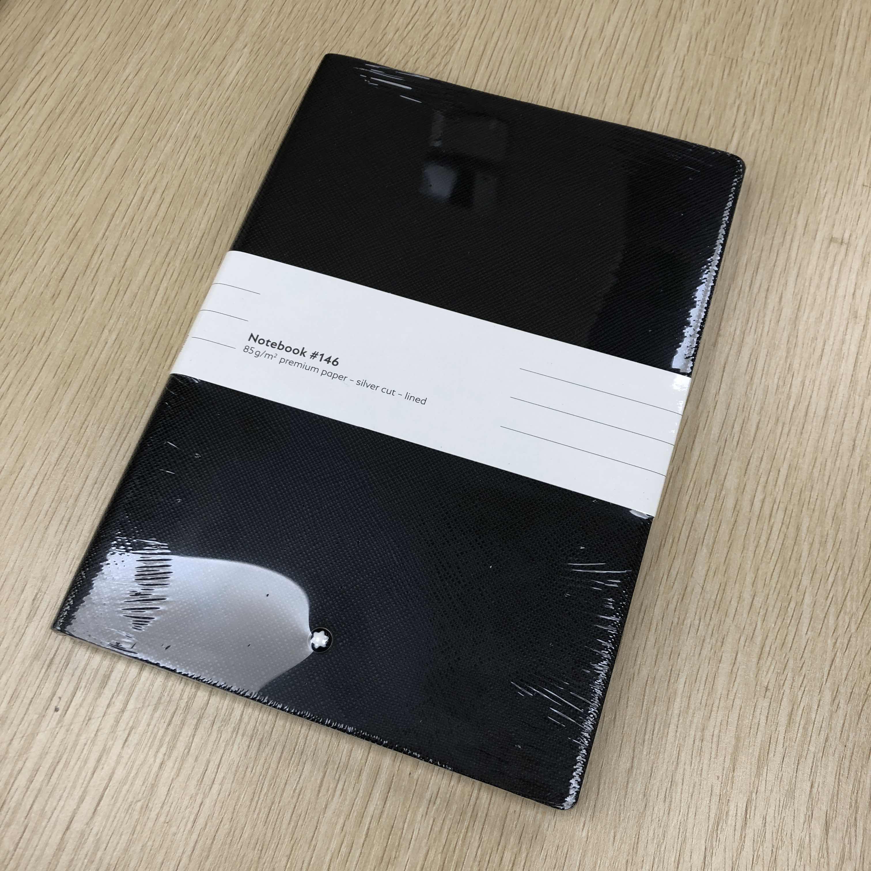 NEW MONT BLANC NOTEBOOK MONTBLANC 113294 BLACK PAPER