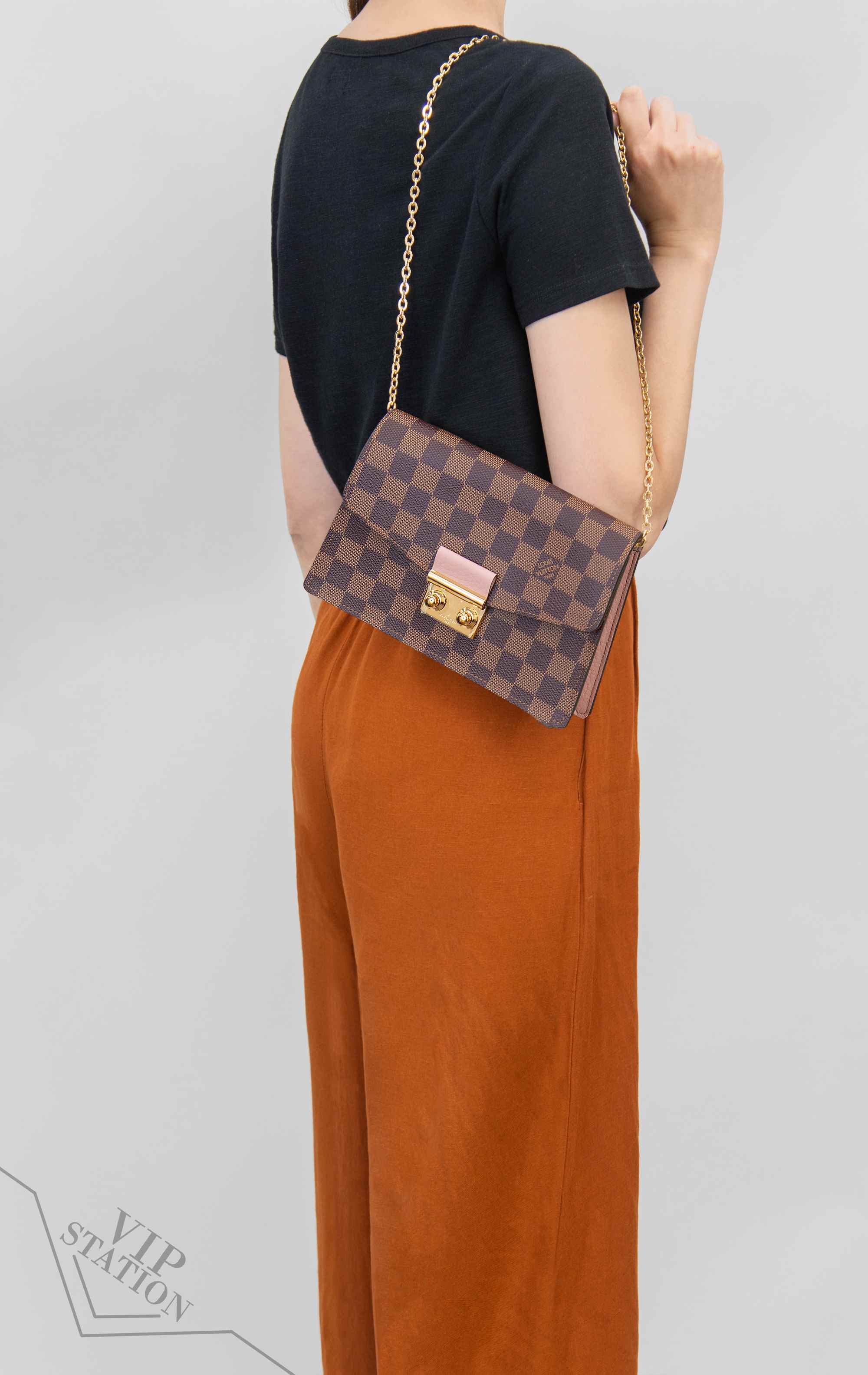 NEW LOUIS VUITTON HANDBAGS CROISETTE N60287 CHAIN BAG/CROSSBODY