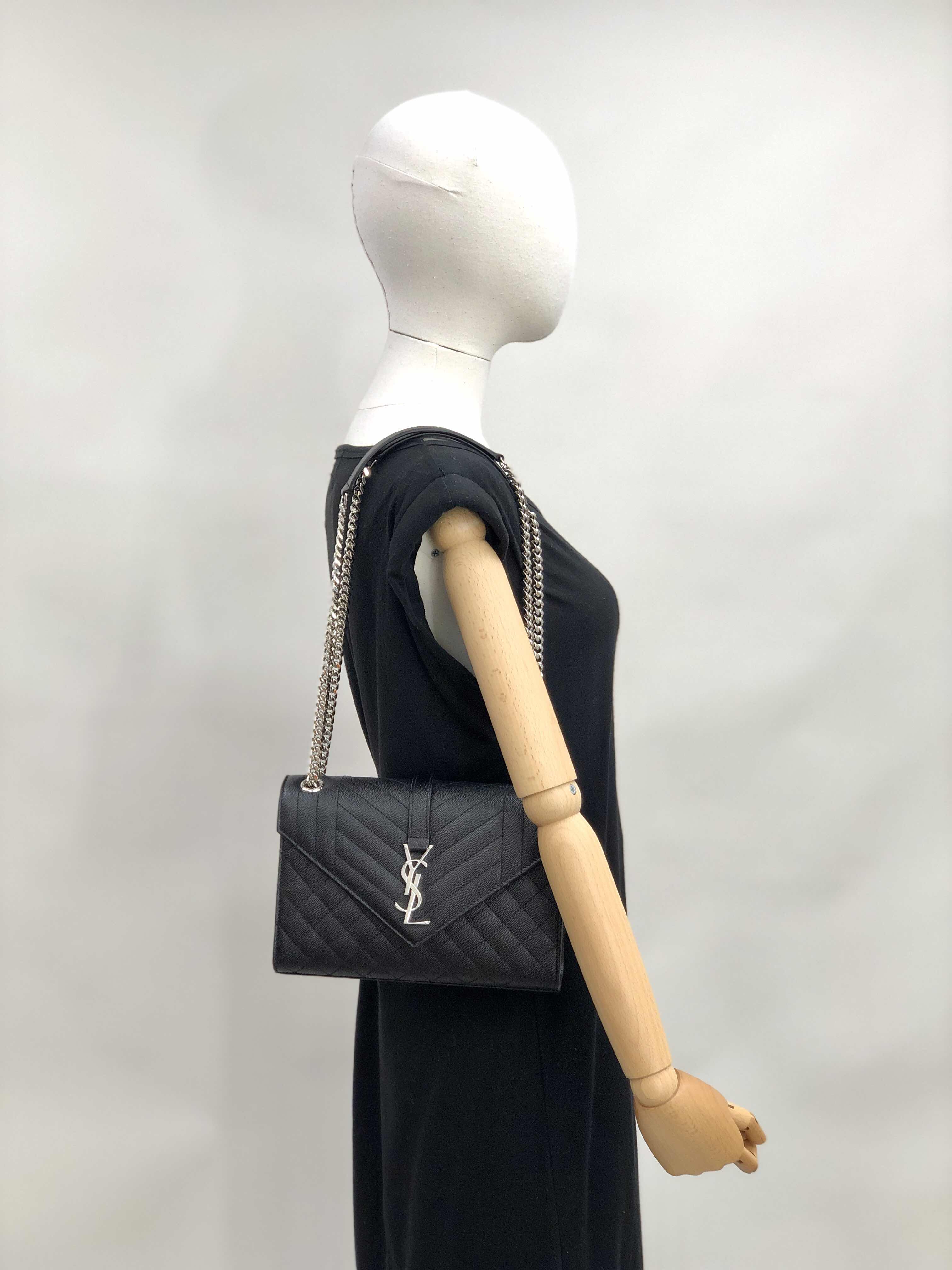 SAINT LAURENT PARIS｜CROSSBAGS (600185 BOW92 1000) NEW YSL SAINT LAURENT HANDBAGS 600185 BOW92 1000 SHOULDER