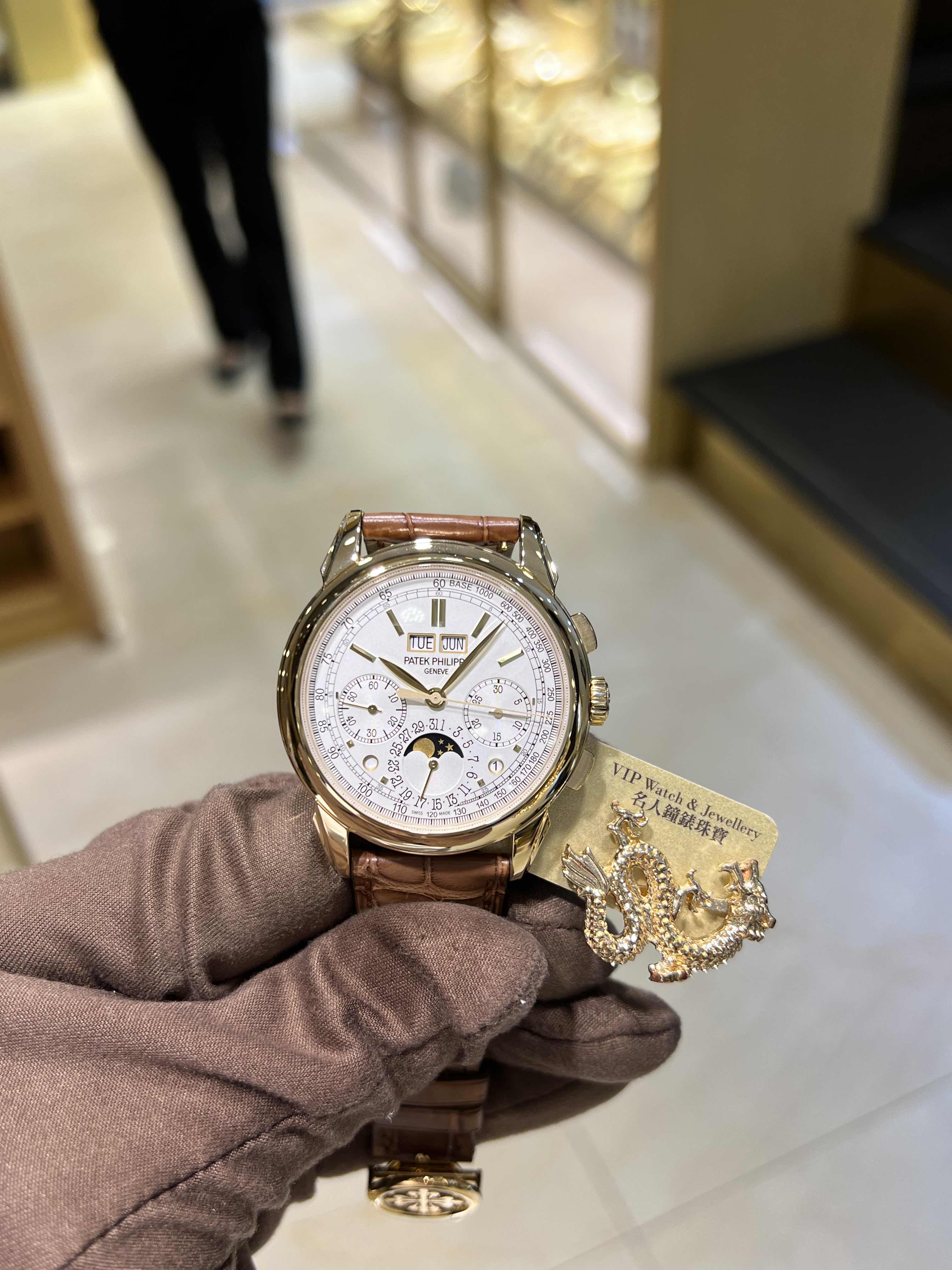 専用-PATEK PHILIPPE GENEVE 手巻き 金無垢 直径約50mm NEW PATEK PHILIPPE GRAND COMPLICATIONS 5270J-001
