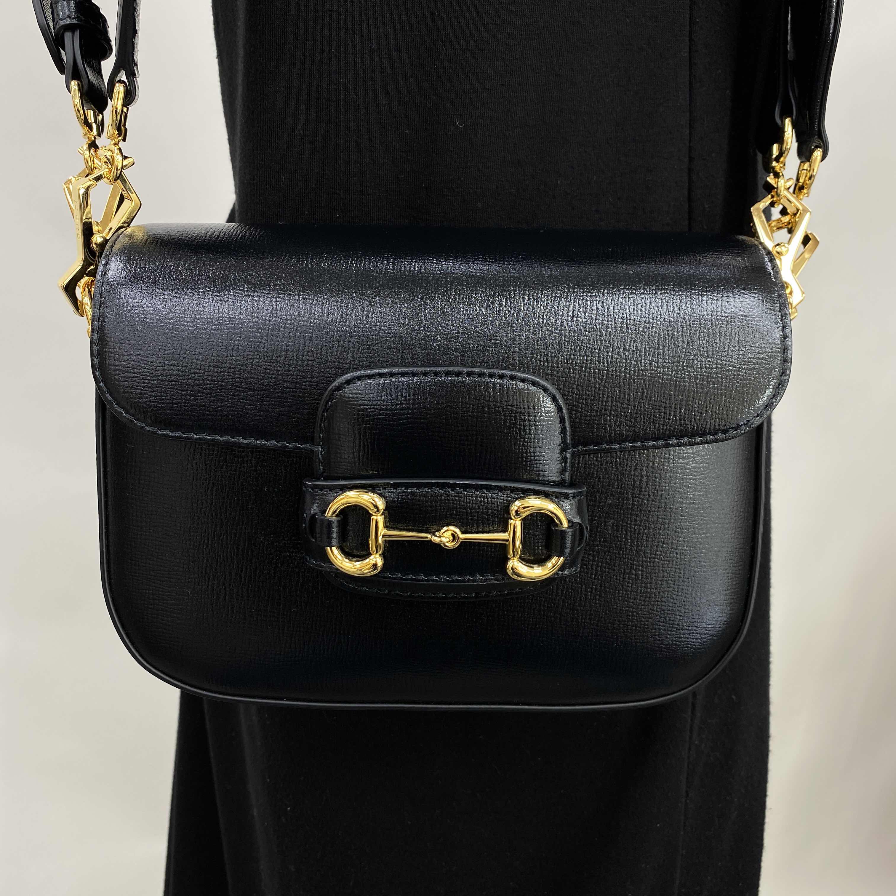 NEW GUCCI HANDBAGS GUCCI 1955馬銜扣 658574 18YSG 1060