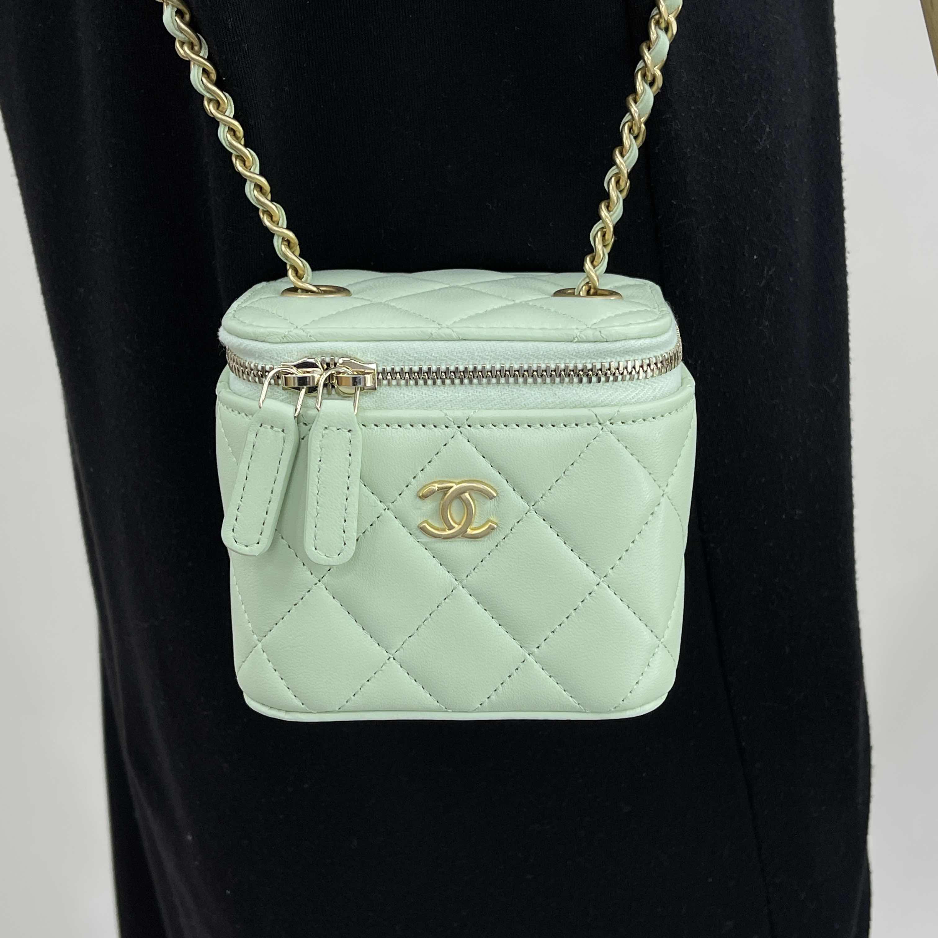 【新品】CHANEL 手袋 全新CHANEL 香奈兒手袋AP1447 金扣單肩包/斜挎包