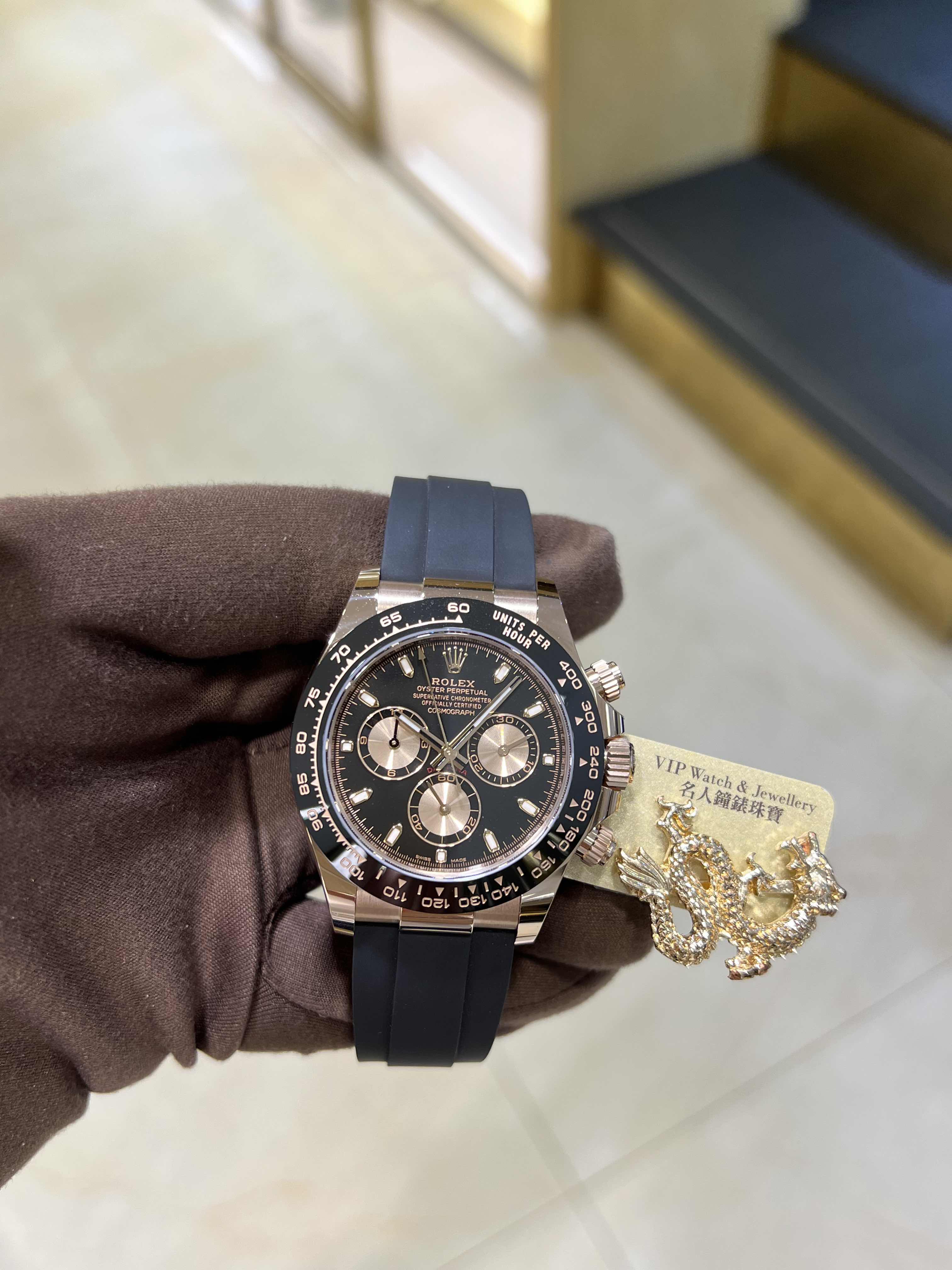 新品 ロレックス デイトナ 18Kローズゴールド ブラック 自動巻き