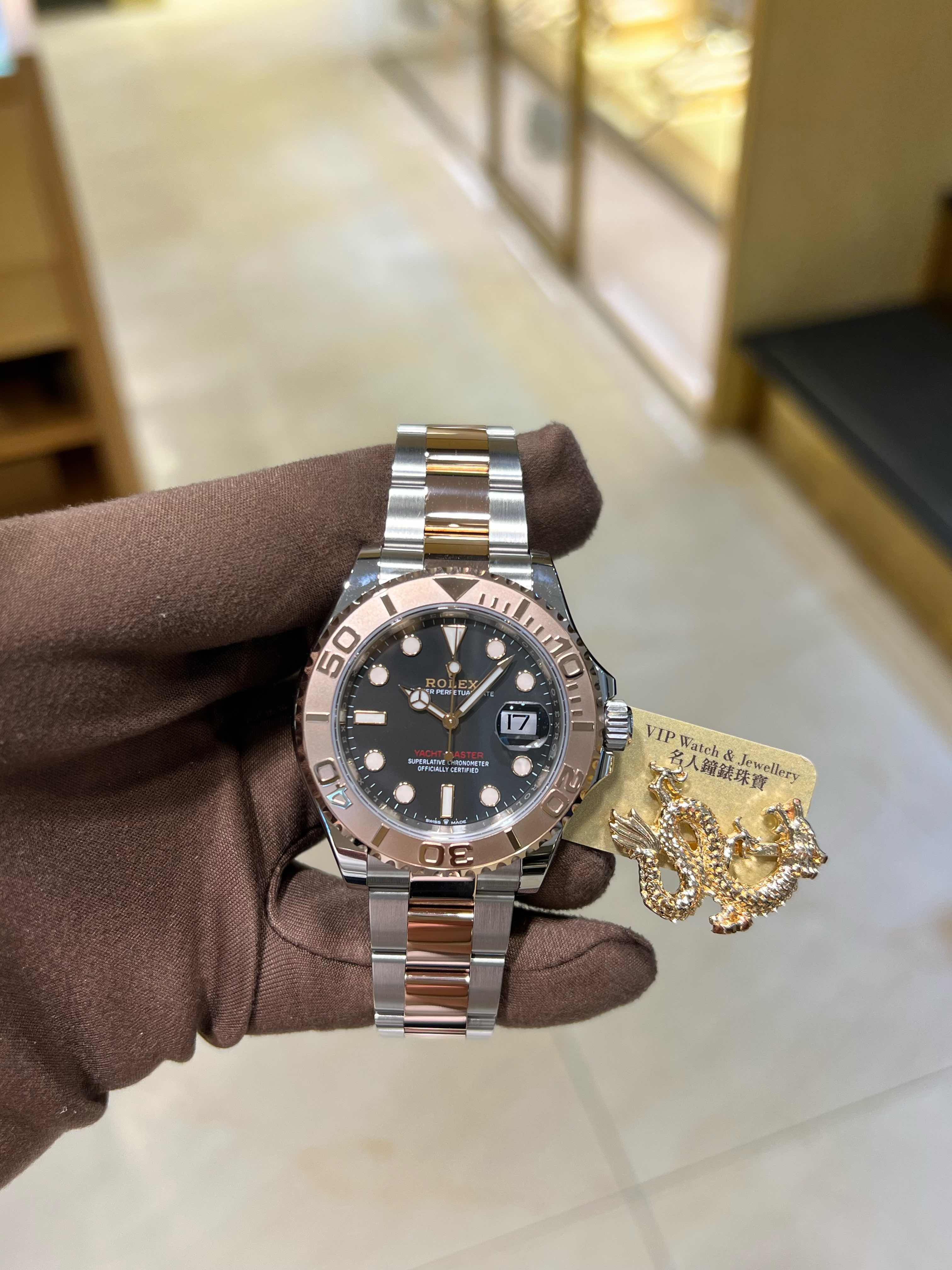 NEW ROLEX YACHT MASTER 126621-0002 YACHT INTENSE BLACK