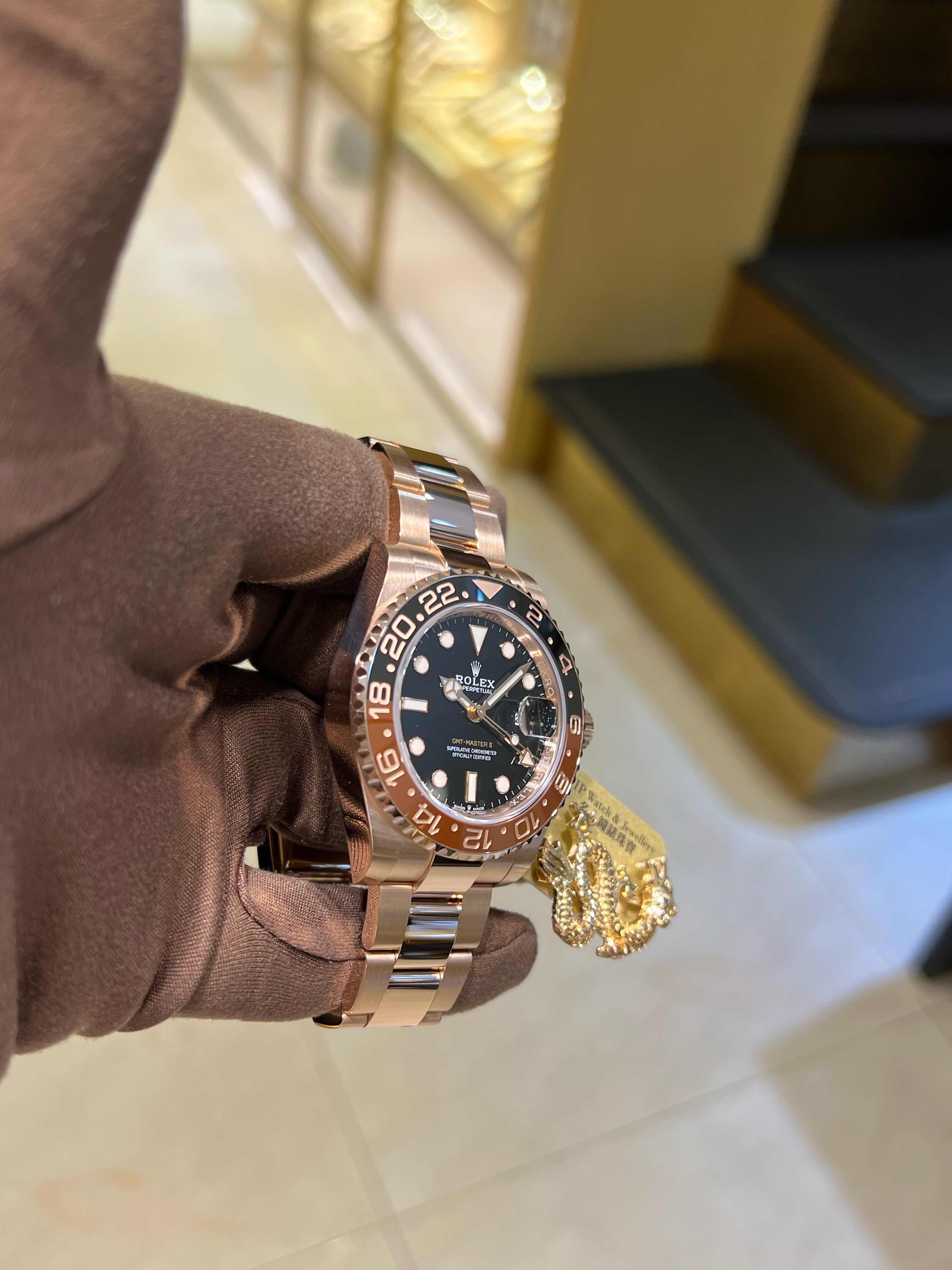 NEW ROLEX GMT-MASTER II 126715CHNR-0001 ROOT BEER