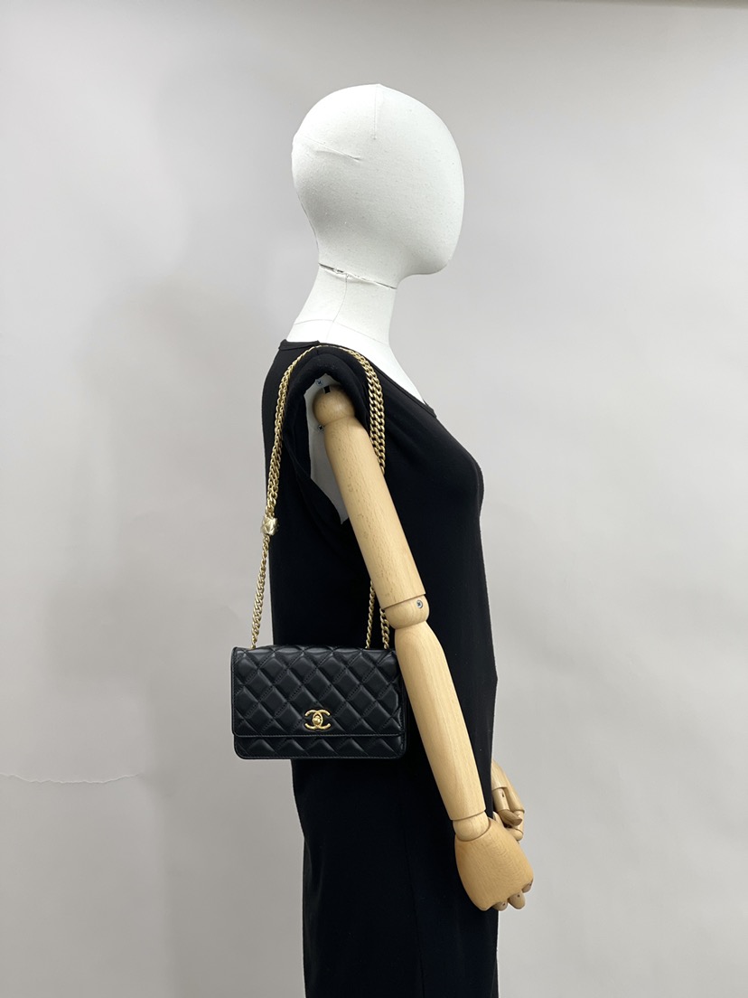 全新CHANEL 香奈兒手袋AP3043 金扣單肩包/斜挎包