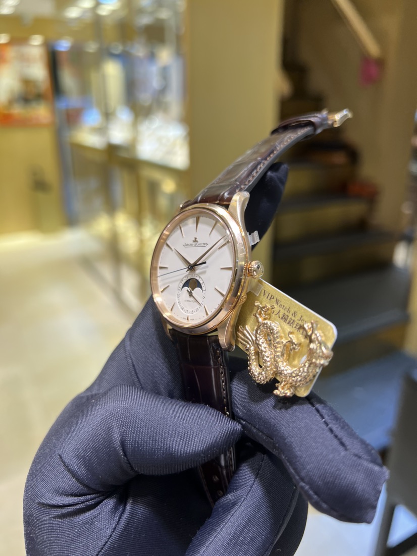 Wrist Watches Jaeger Lecoultre Master Ultra Thin Moon Gold NEW