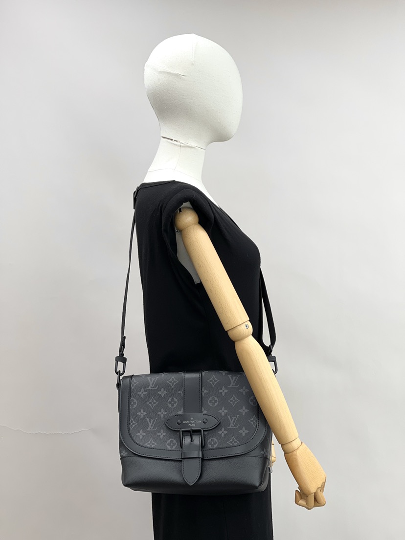 NEW LOUIS VUITTON BAGS SAUMUR M45911 MESSENGER BAG MONOGRAM