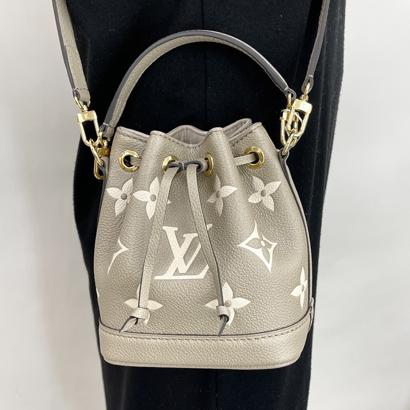 【ルイヴィトン・Louis Vuitton 】Nano Noe Bag M46291 Bi-Color Monogram Empreinte Nano Noé Bucket Bag M46291 | eBay