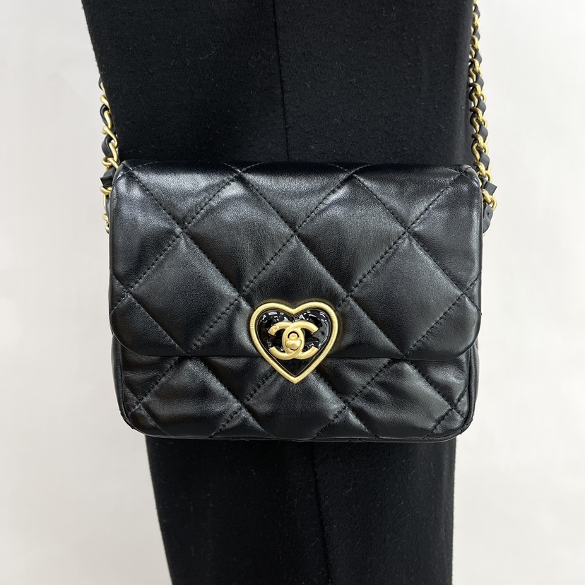 全新CHANEL 香奈兒手袋AS3979 金扣單肩包/斜挎包