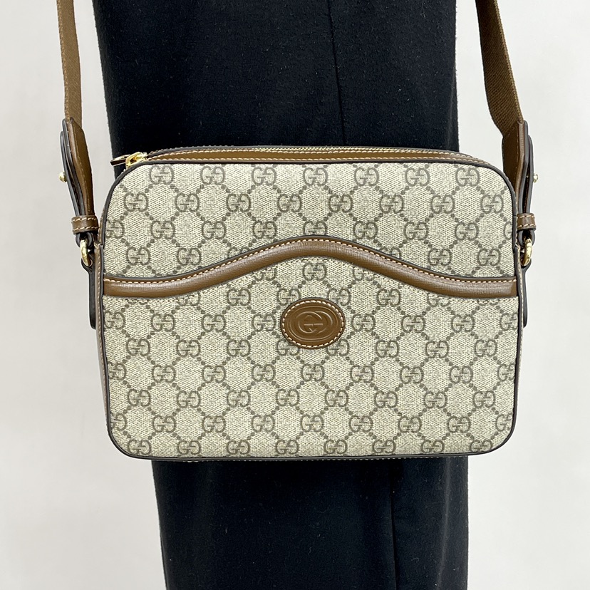 全新GUCCI 古馳手袋GG SUPREME 675891 92THG 8563 郵差包 全新GUCCI 古馳手袋GG SUPREME 675891 92THG 8563 郵差包