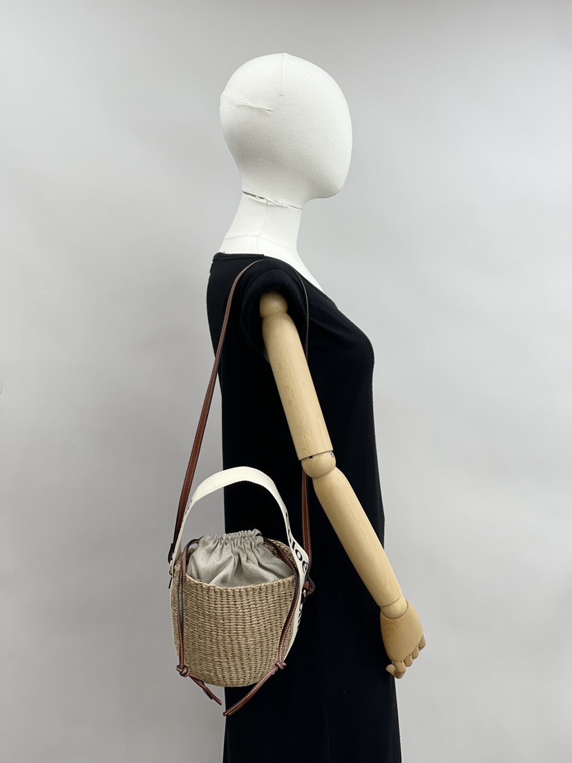 NEW CHLOE BAGS WOODY CHC22SS381 G55 101 SHOULDER BAG