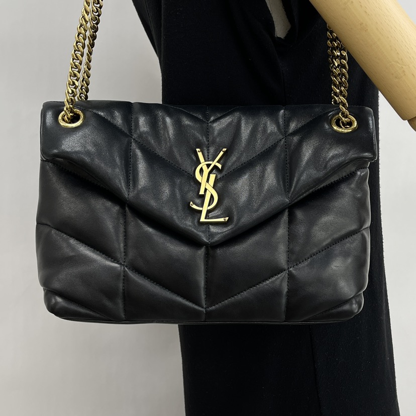 NEW YSL SAINT LAURENT BAGS PUFFER 577476 1EL07 1000 SHOULDER