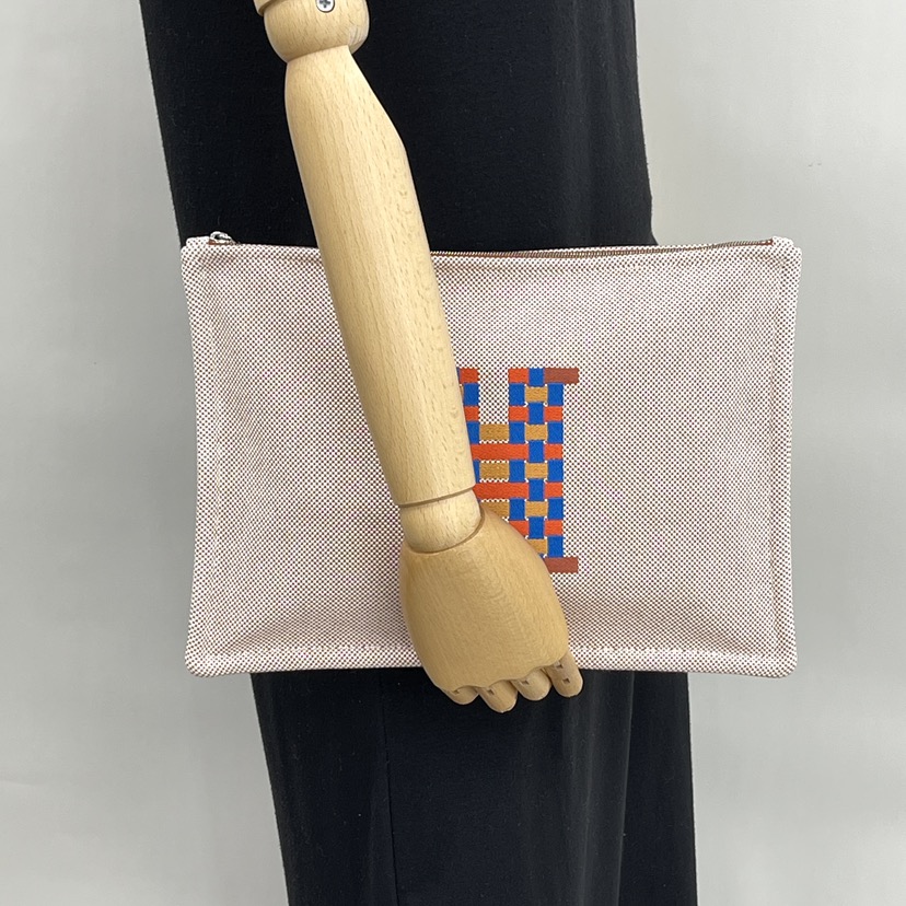 NEW HERMES BAGS H TISSAGE CASE CLUTCH BAG