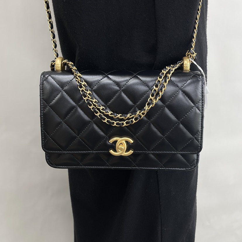全新CHANEL 香奈儿手袋AP2289 金扣链条包/斜挎包