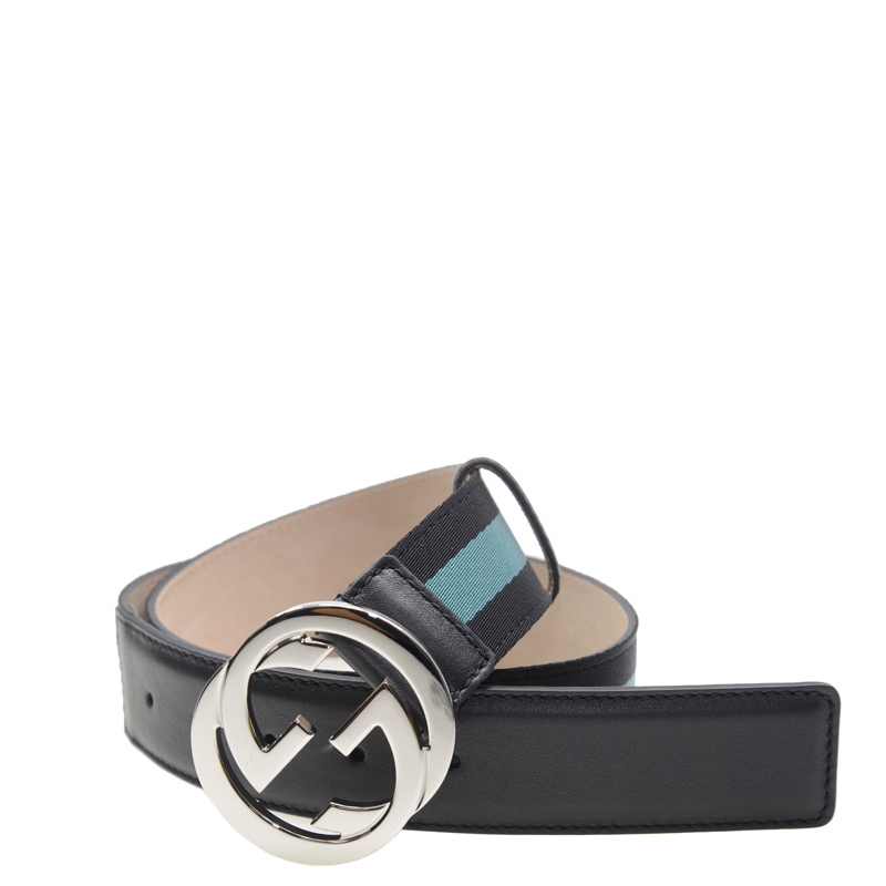 NEW GUCCI BELTS 114984 H90WN 1084 CANVAS 95CM